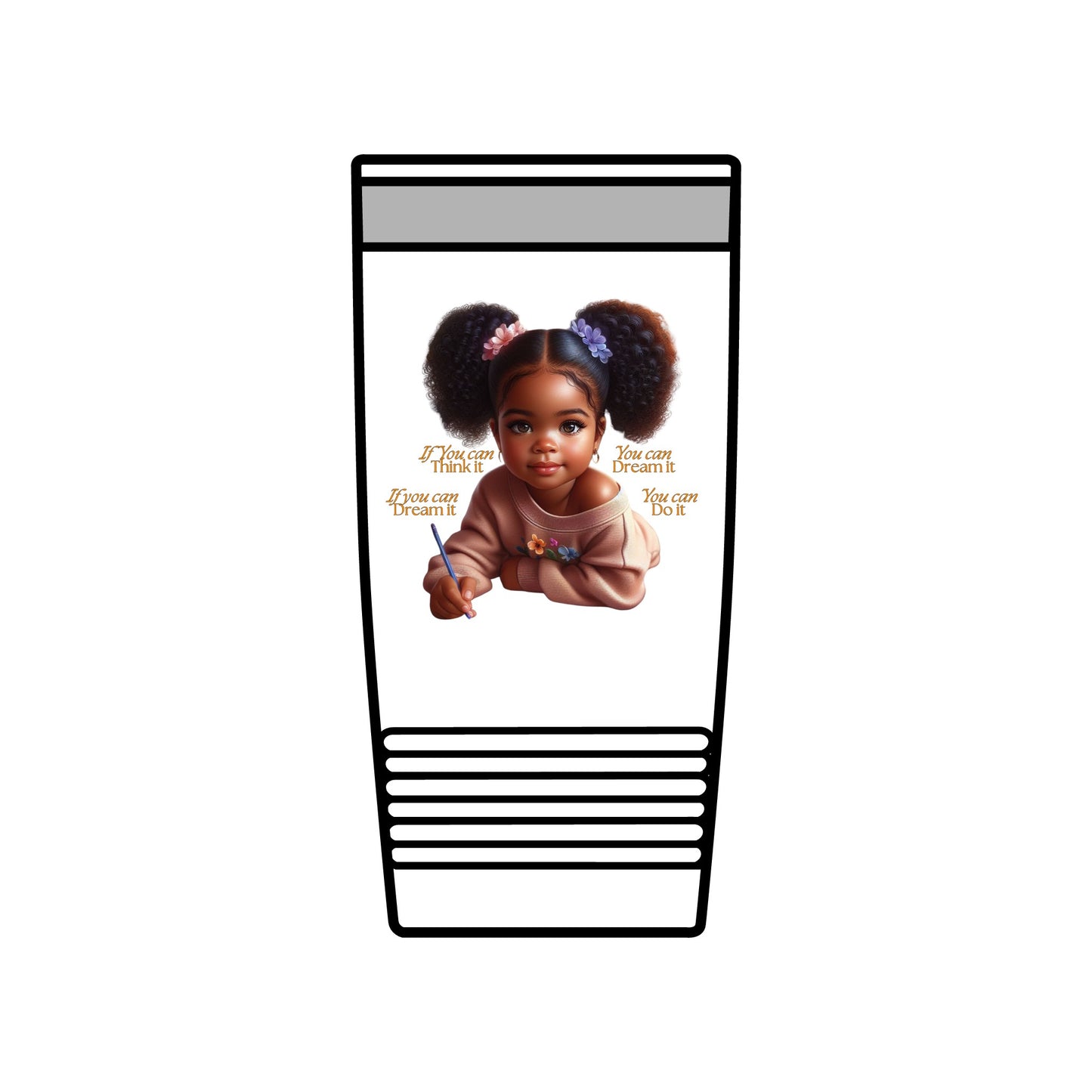 Ahnye’s Melanin Collection If you can dream it Insulated Tumbler, 20oz