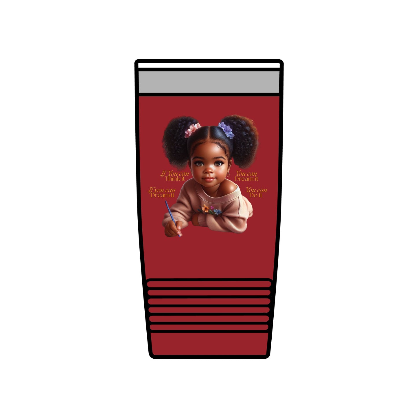 Ahnye’s Melanin Collection If you can dream it Insulated Tumbler, 20oz