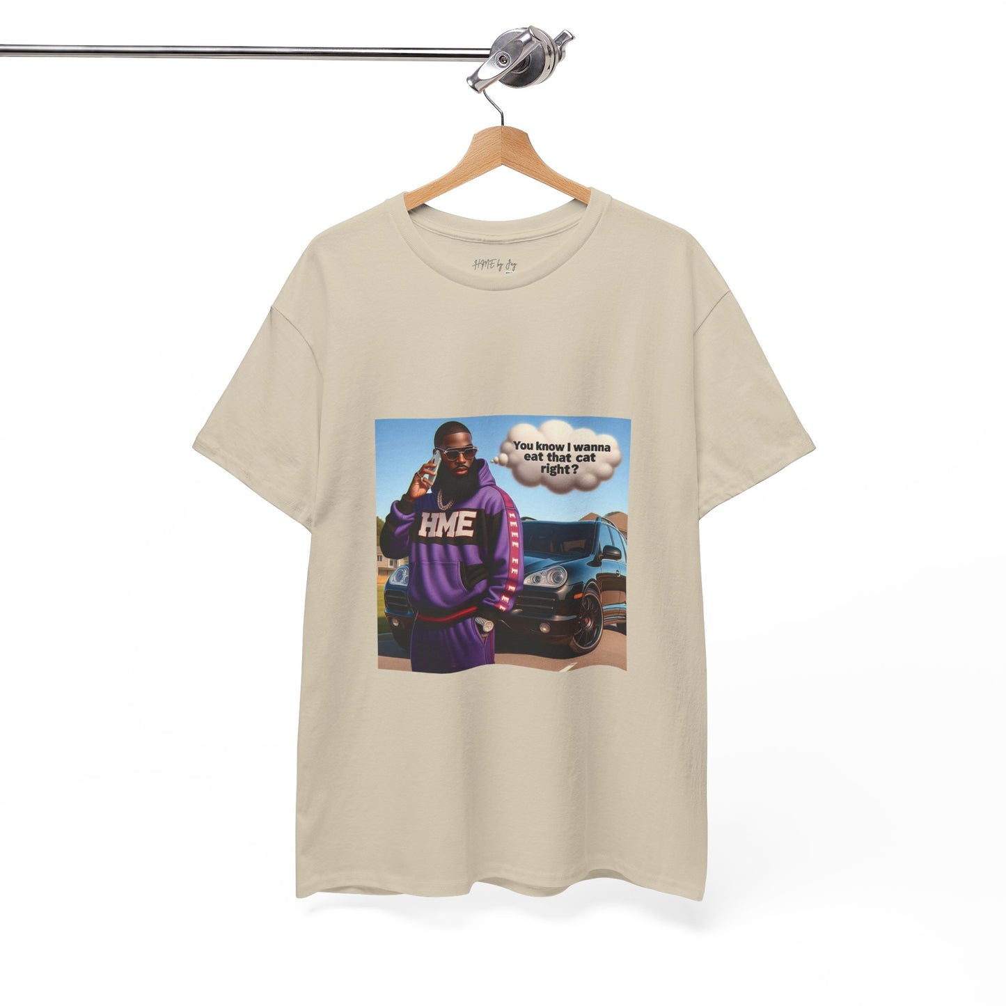 HME eat the cat Unisex Heavy Cotton Tee