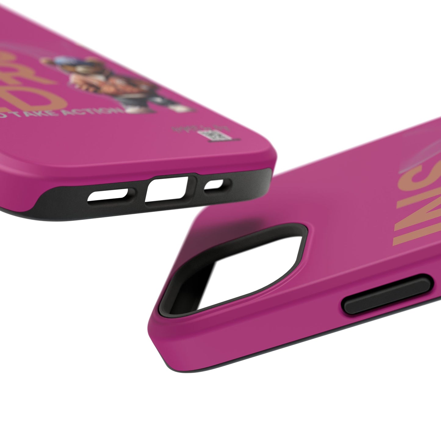 Phone Cases - HME Logo Bear, Inspired to take action Pink