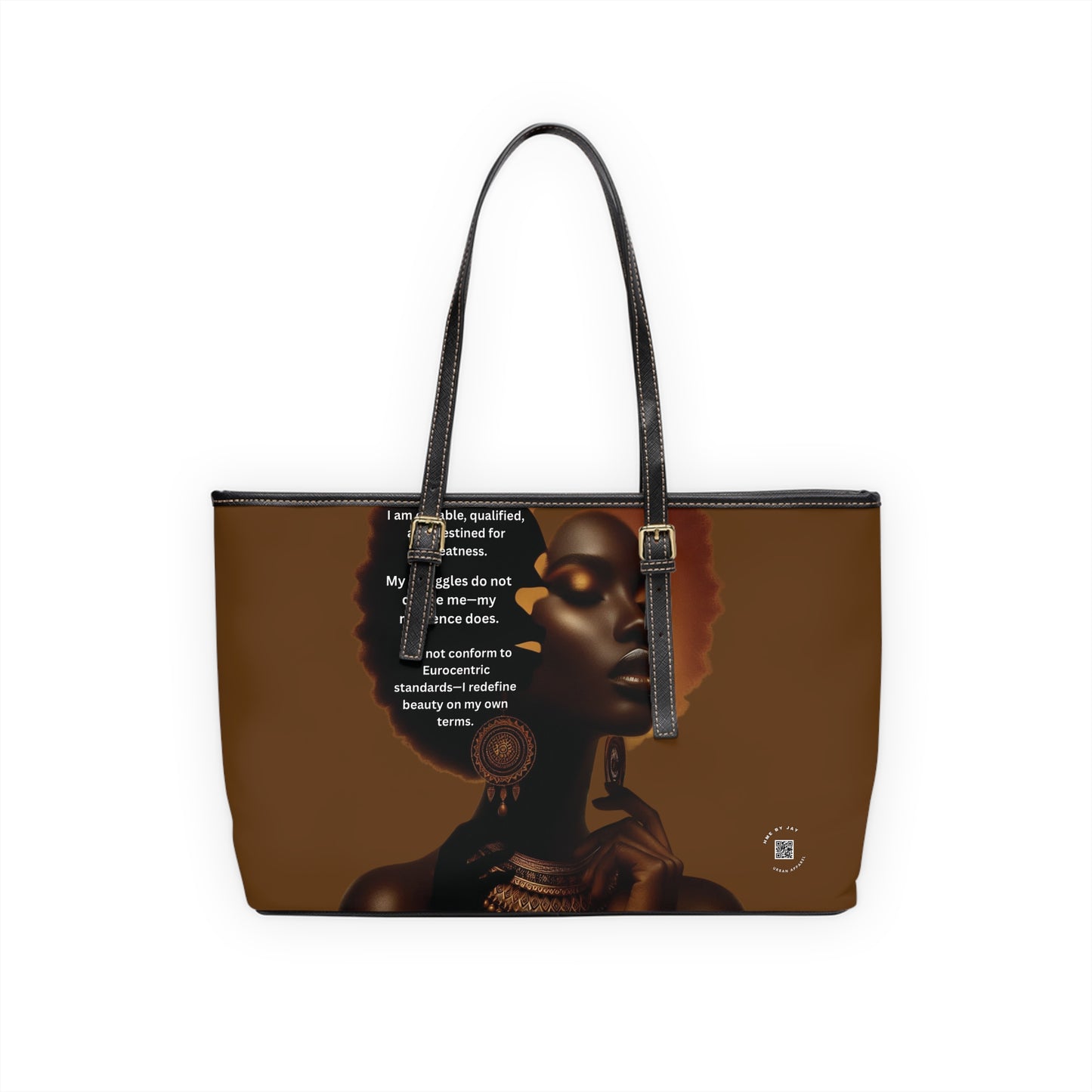 Shoulder Bag, Ahnye’s Melanin Collection Affirmation Design