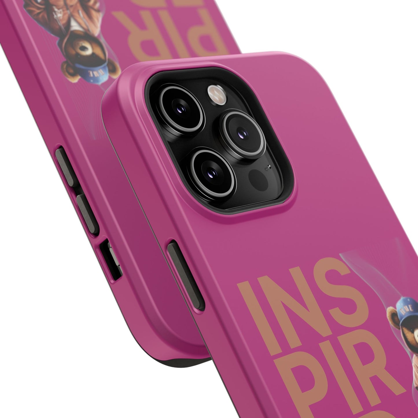 Phone Cases - HME Logo Bear, Inspired to take action Pink