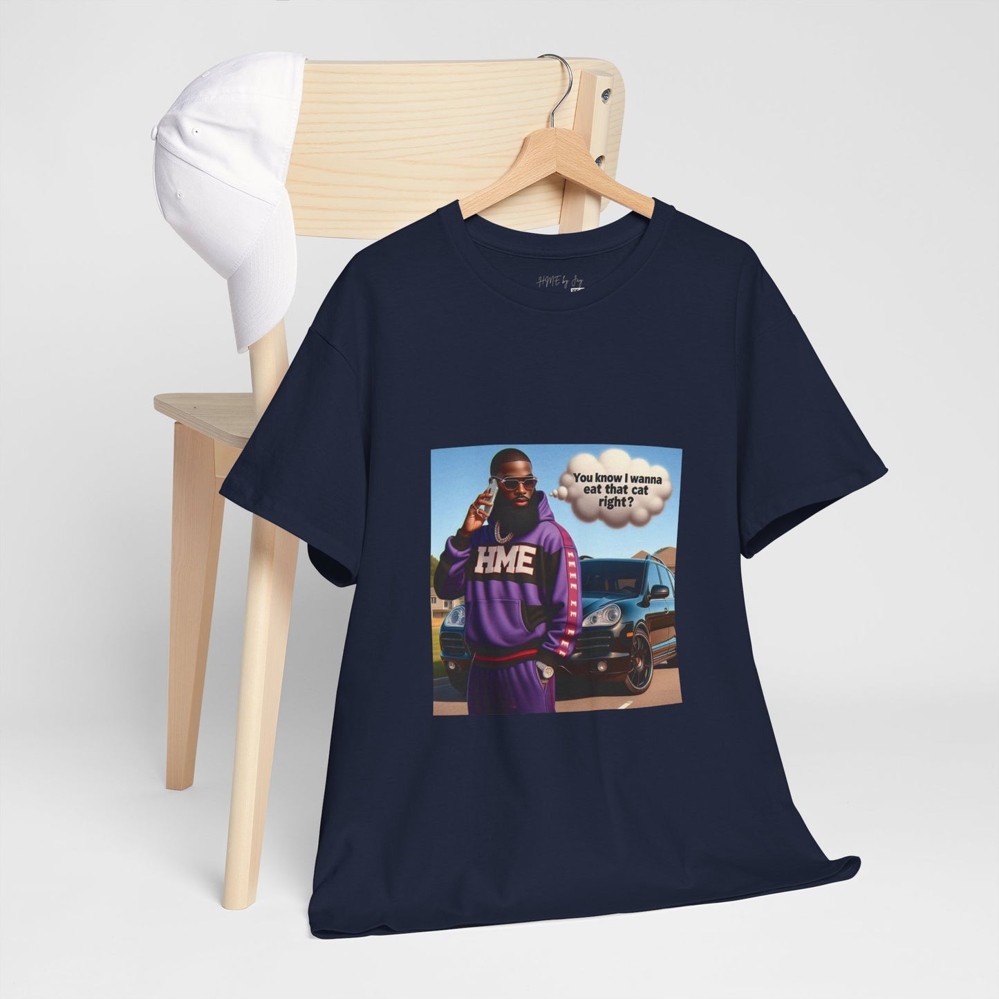 HME eat the cat Unisex Heavy Cotton Tee
