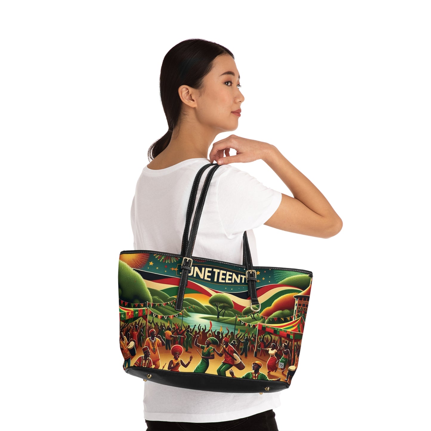 Shoulder Bag - Ahnye's Melanin Collection Juneteenth Celebration PU Leather