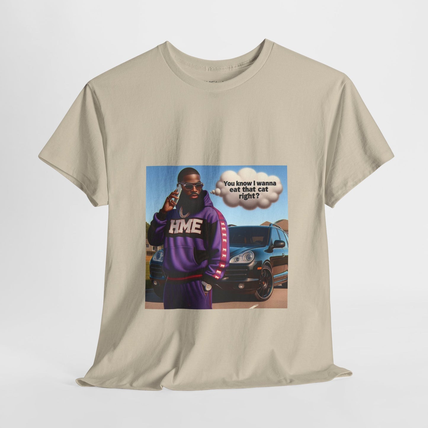 HME eat the cat Unisex Heavy Cotton Tee