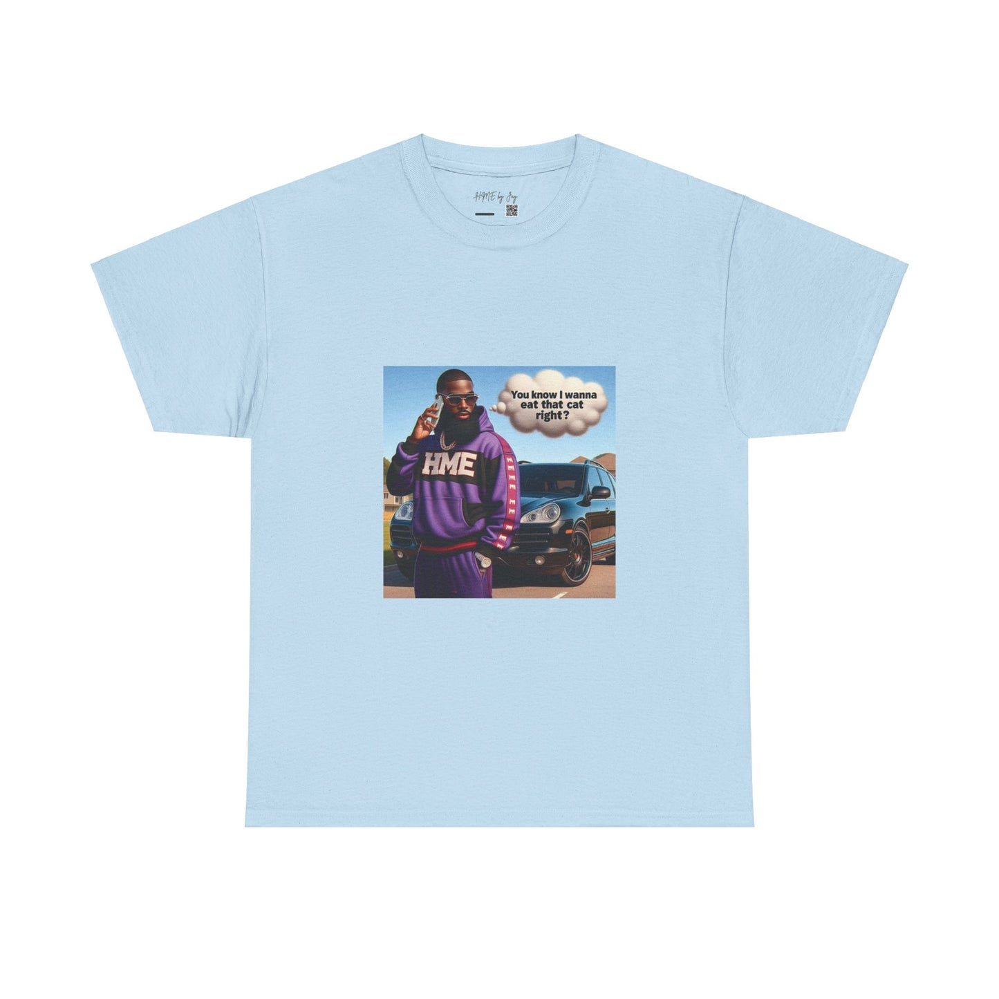 HME eat the cat Unisex Heavy Cotton Tee