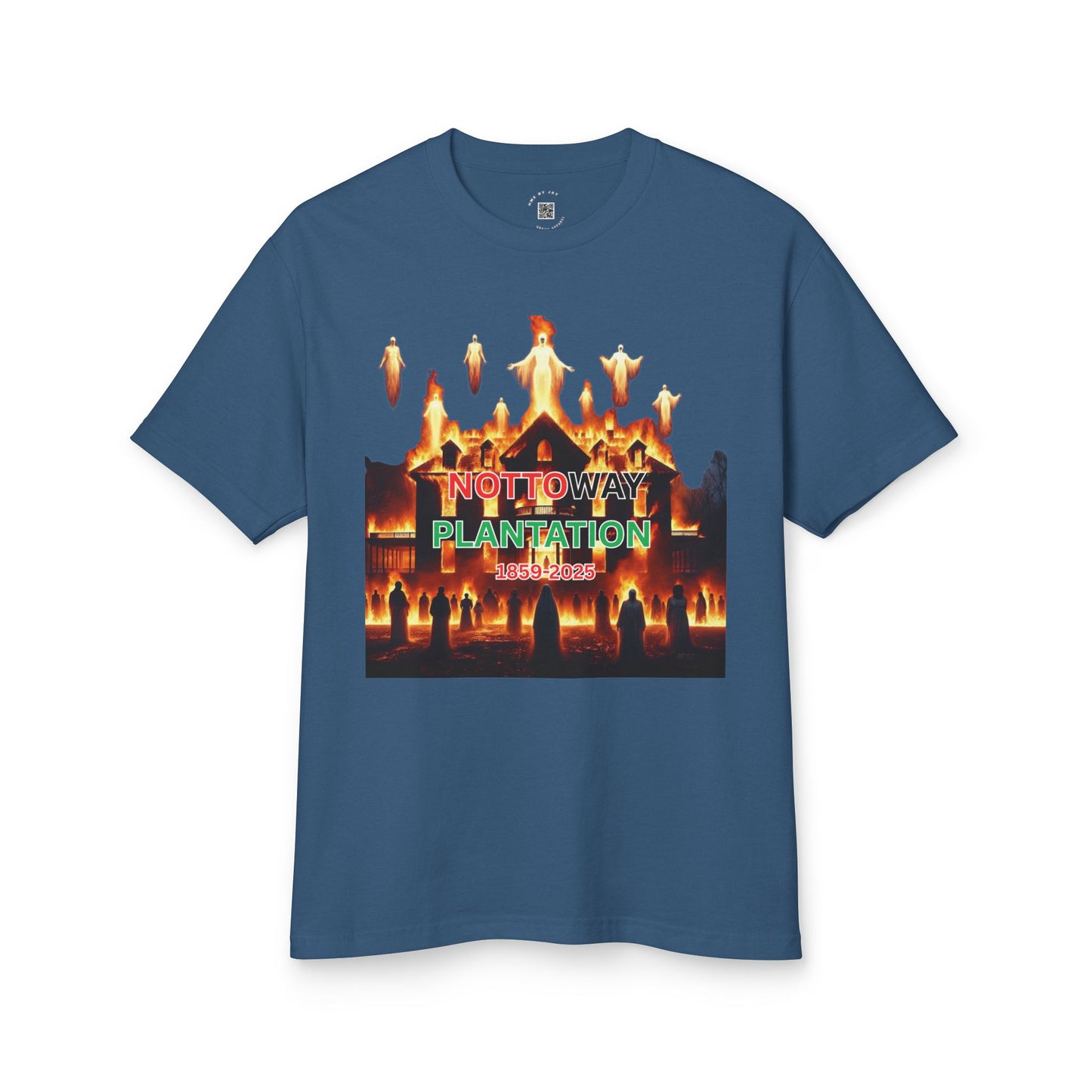 T-Shirt - The Nottoway Plantation Up in Flames Freedom Design (Social issues and Politics)