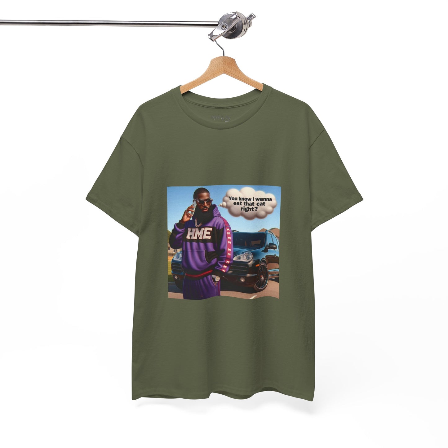 HME eat the cat Unisex Heavy Cotton Tee