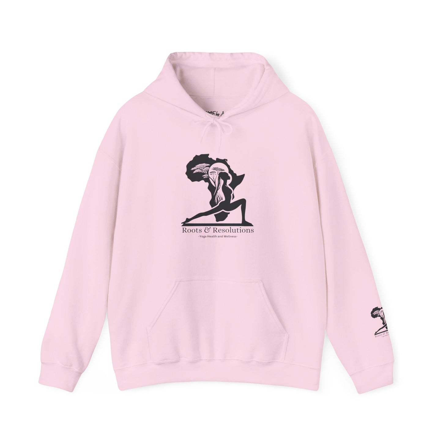 Yoga Health and Wellness Hoodie - Roots & Resolutions Brand Merch