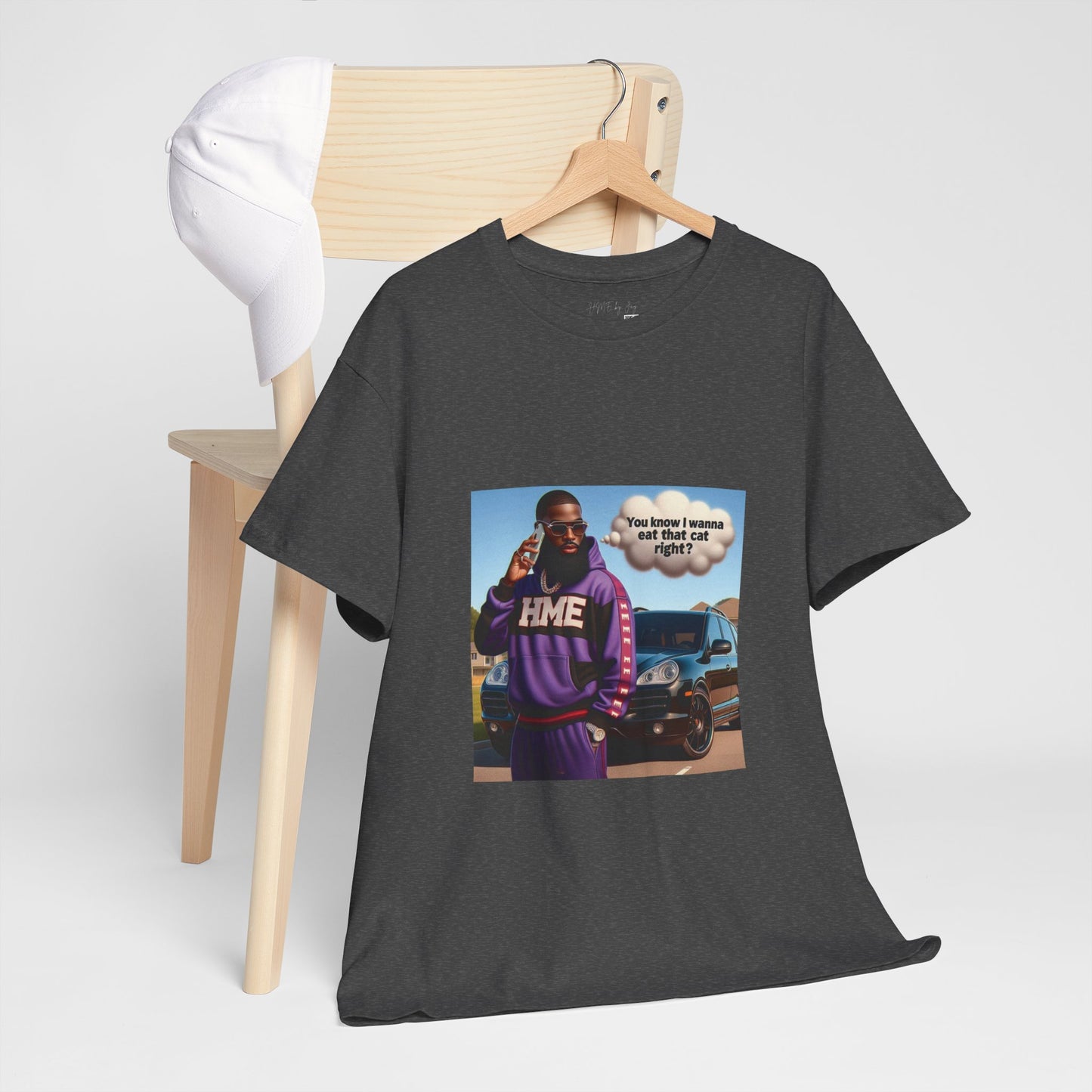 HME eat the cat Unisex Heavy Cotton Tee