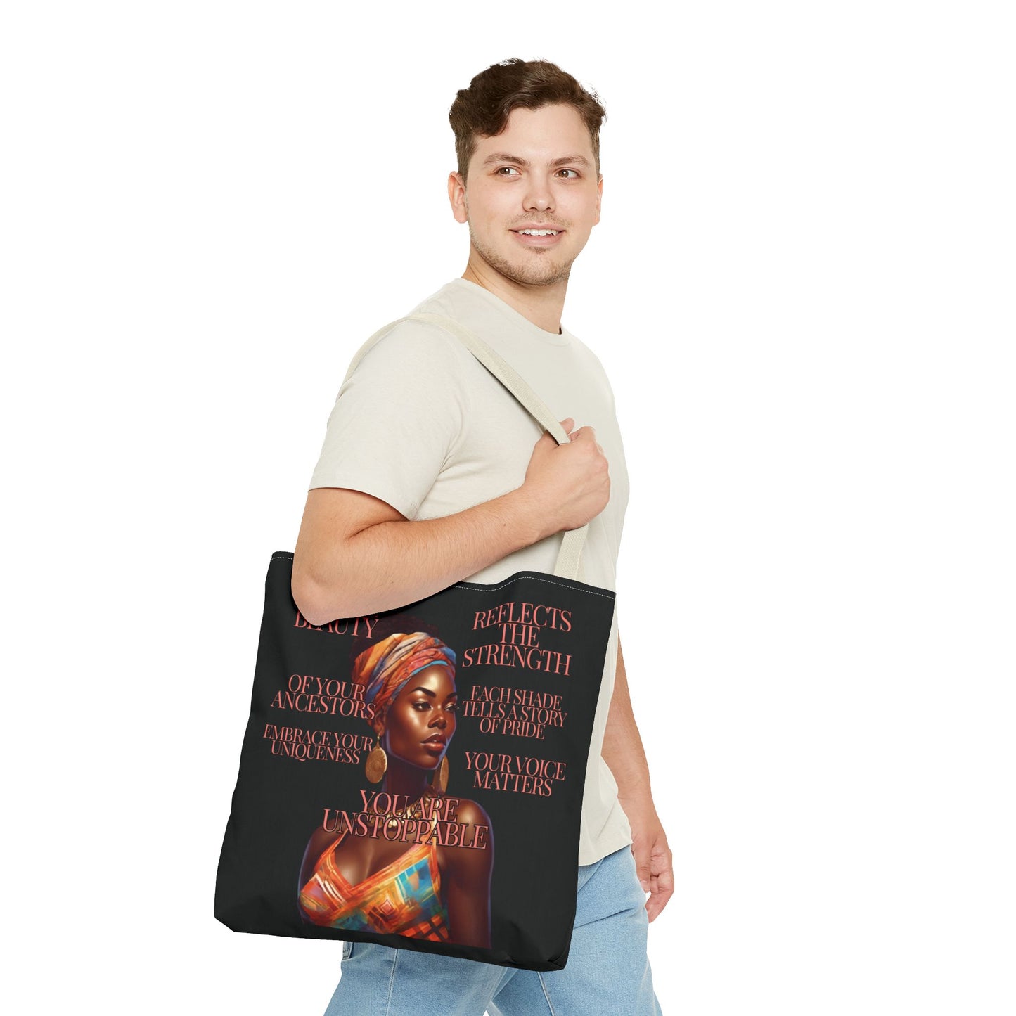 Tote Bag Ahnye's Melanin Collection You're Unstoppable