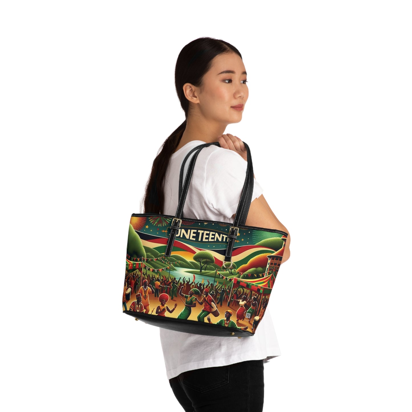 Shoulder Bag - Ahnye's Melanin Collection Juneteenth Celebration PU Leather