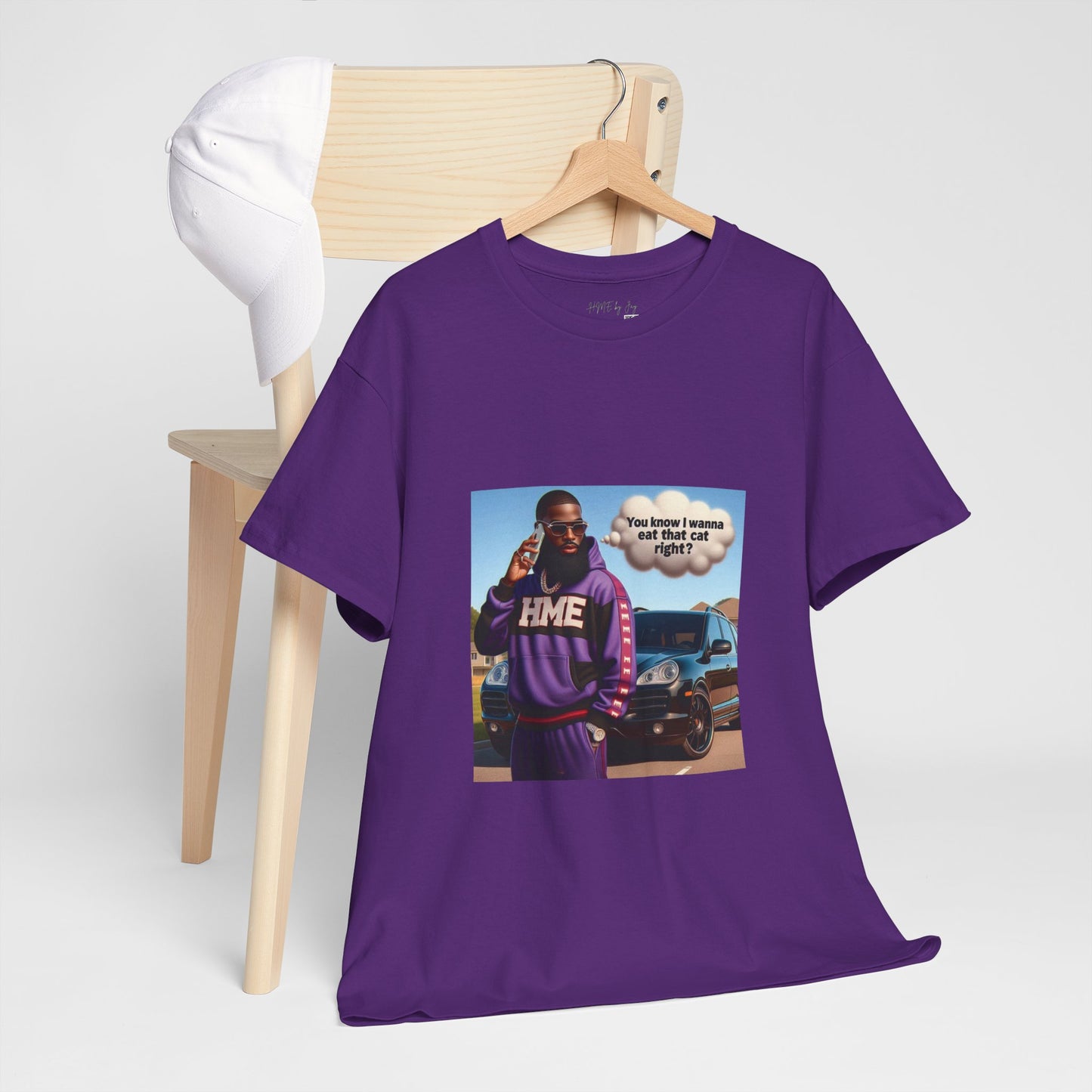 HME eat the cat Unisex Heavy Cotton Tee