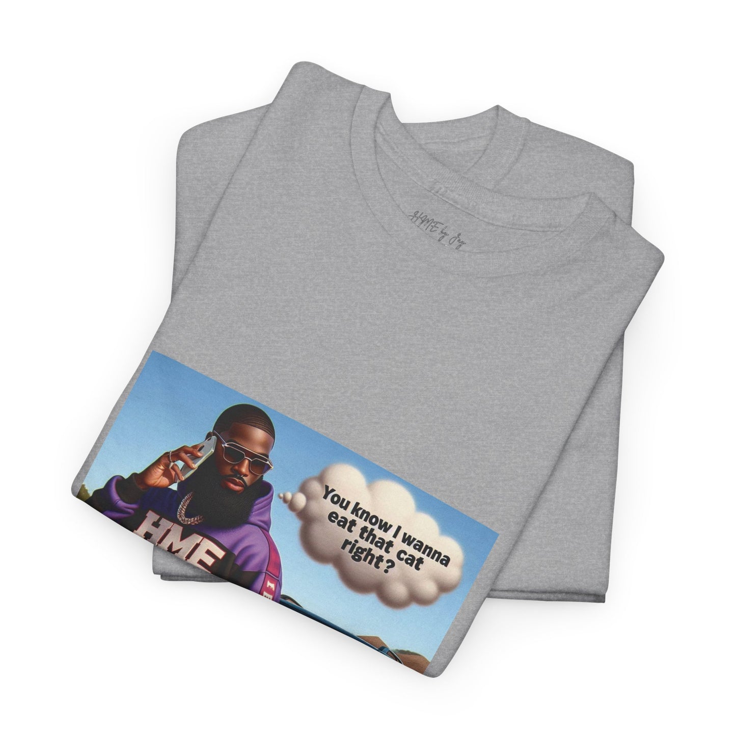 HME eat the cat Unisex Heavy Cotton Tee
