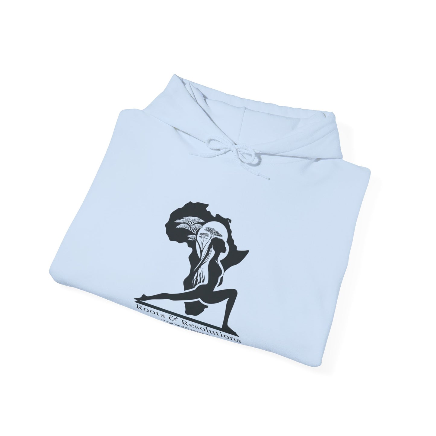 Yoga Health and Wellness Hoodie - Roots & Resolutions Brand Merch