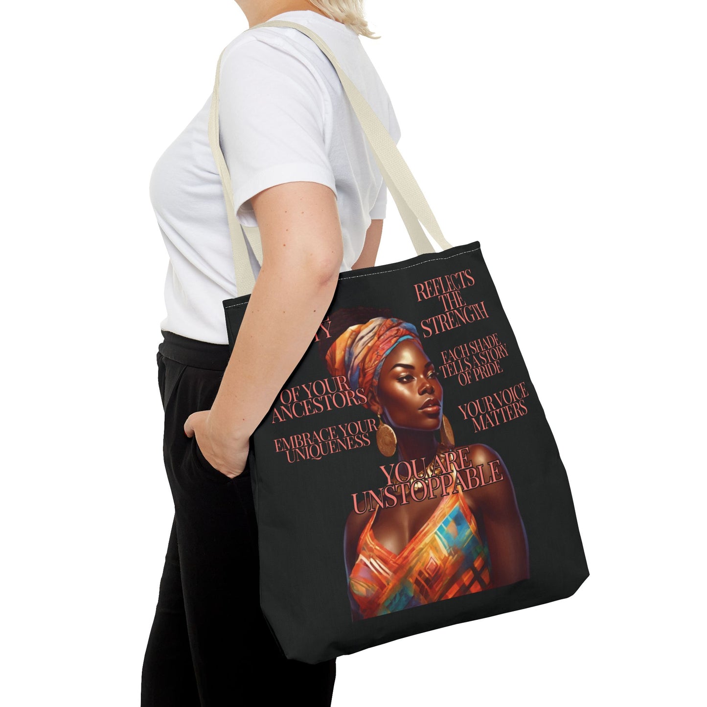 Tote Bag Ahnye's Melanin Collection You're Unstoppable