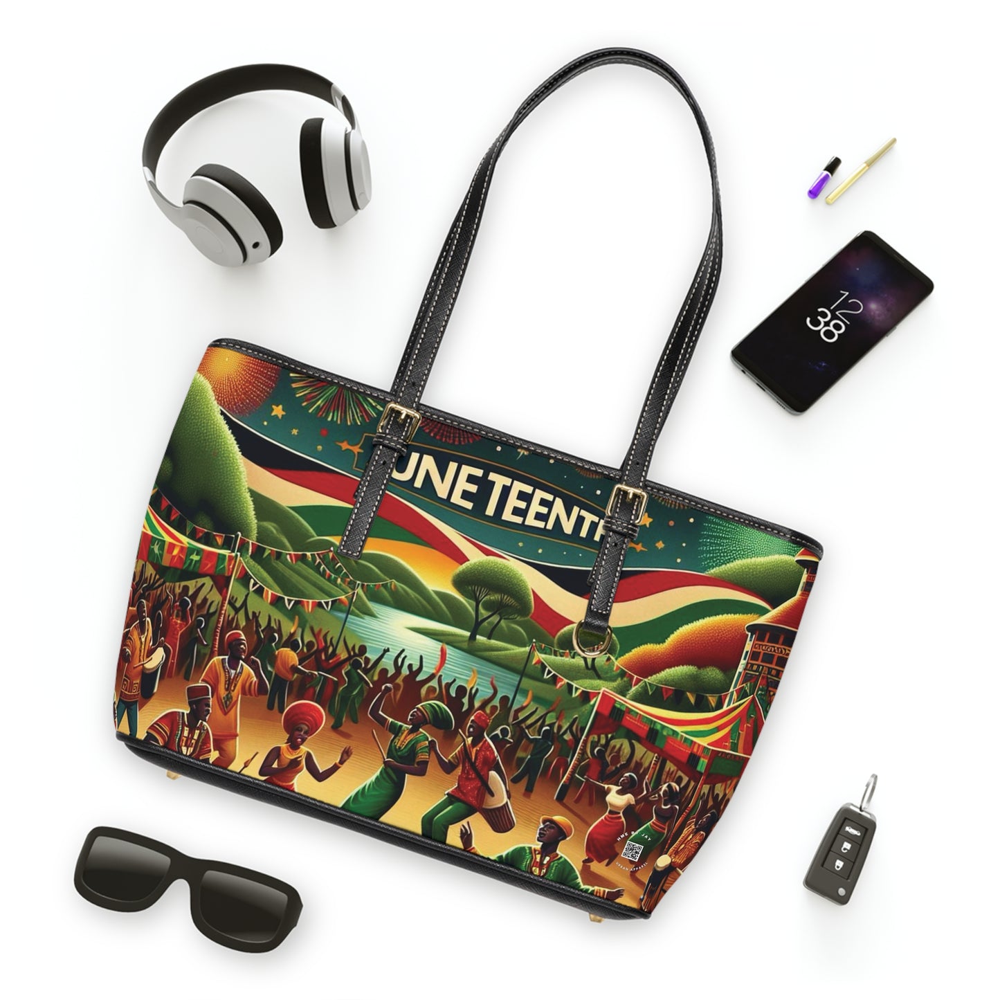 Shoulder Bag - Ahnye's Melanin Collection Juneteenth Celebration PU Leather