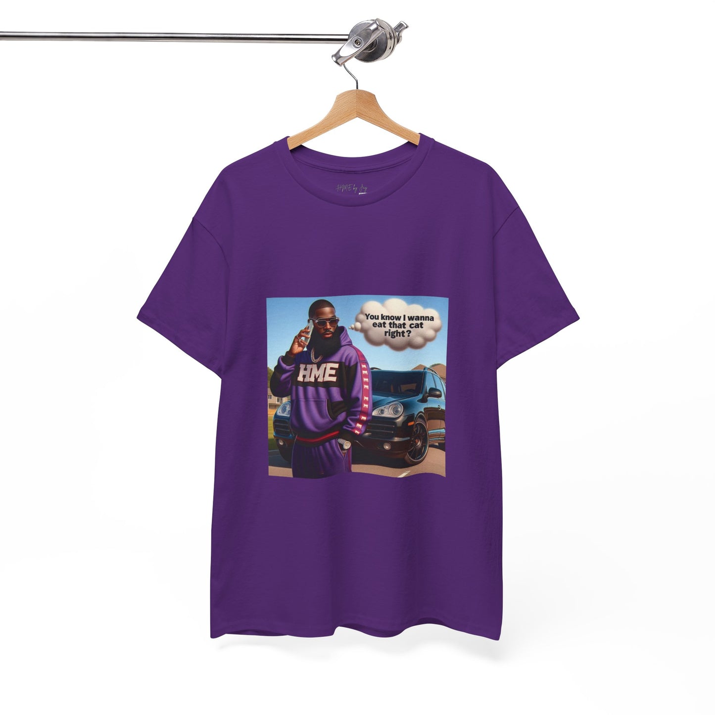 HME eat the cat Unisex Heavy Cotton Tee
