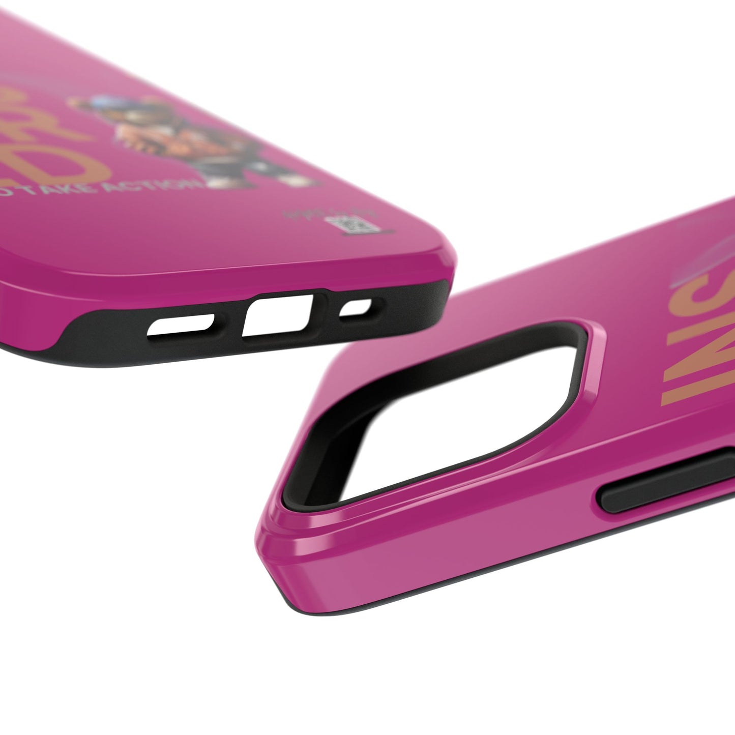 Phone Cases - HME Logo Bear, Inspired to take action Pink