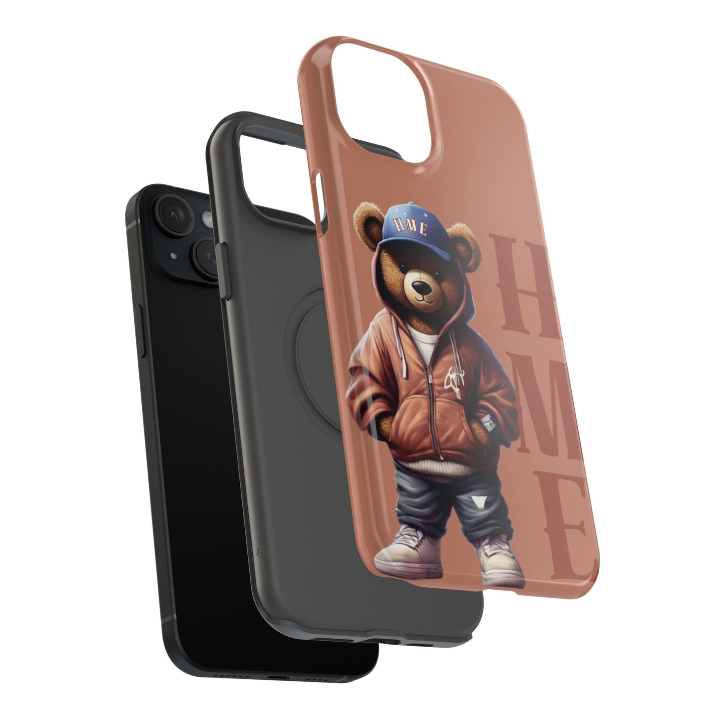 HME Bear Logo Collection (Brown) Impact-Resistant Cases