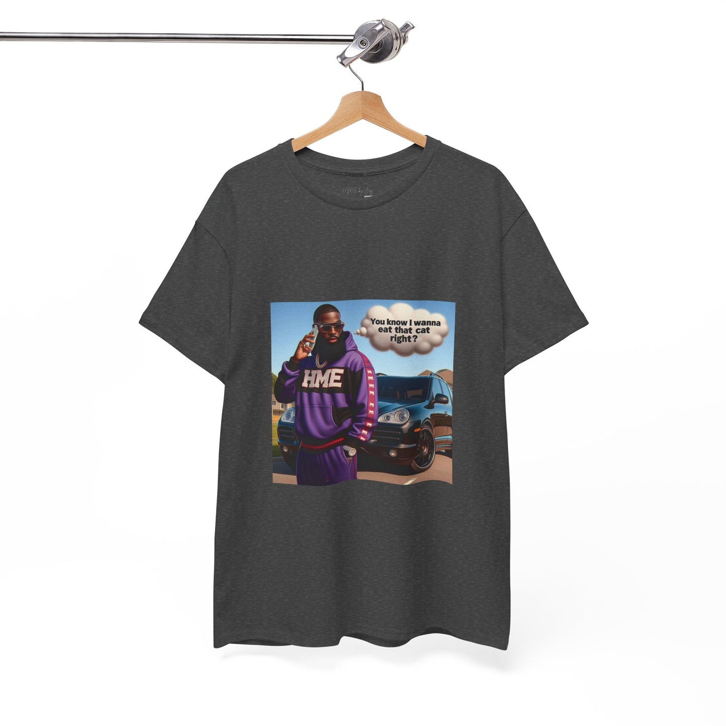 HME eat the cat Unisex Heavy Cotton Tee