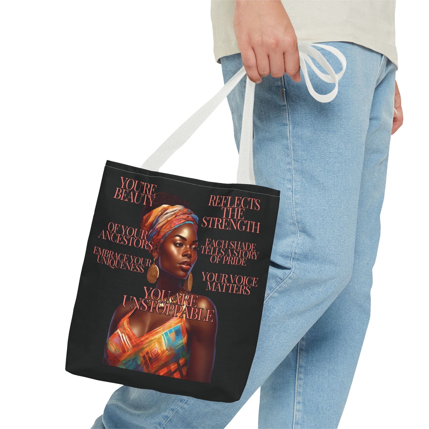 Tote Bag Ahnye's Melanin Collection You're Unstoppable