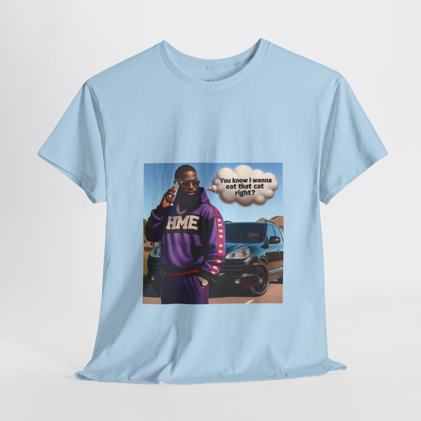 HME eat the cat Unisex Heavy Cotton Tee
