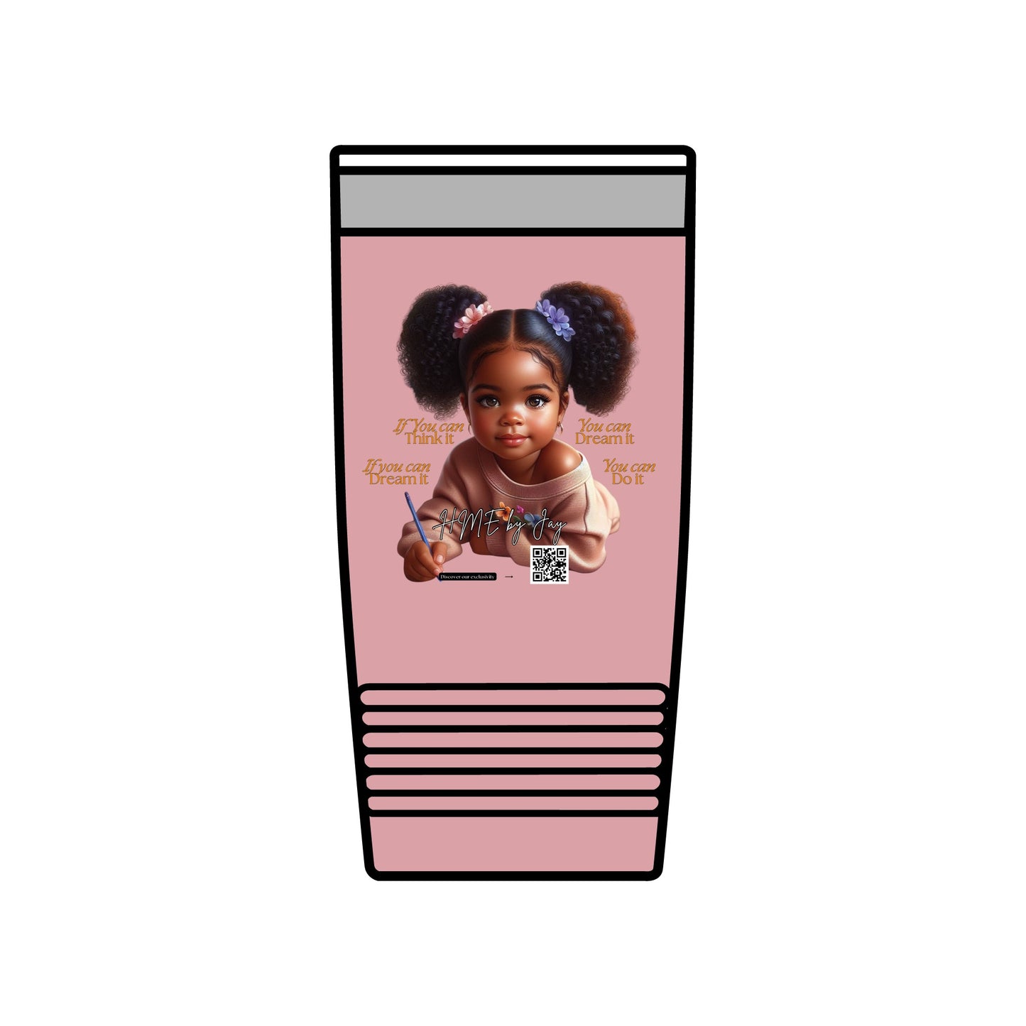 Ahnye’s Melanin Collection If you can dream it Insulated Tumbler, 20oz