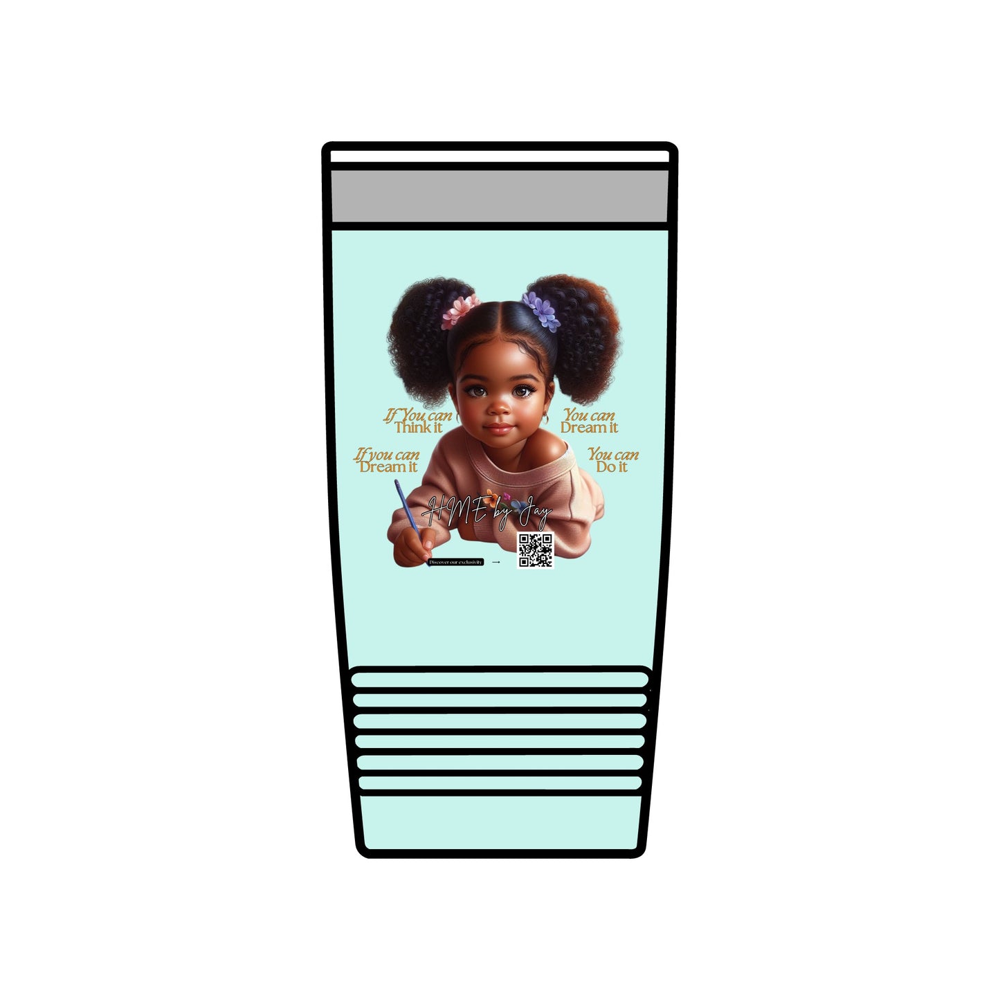 Ahnye’s Melanin Collection If you can dream it Insulated Tumbler, 20oz
