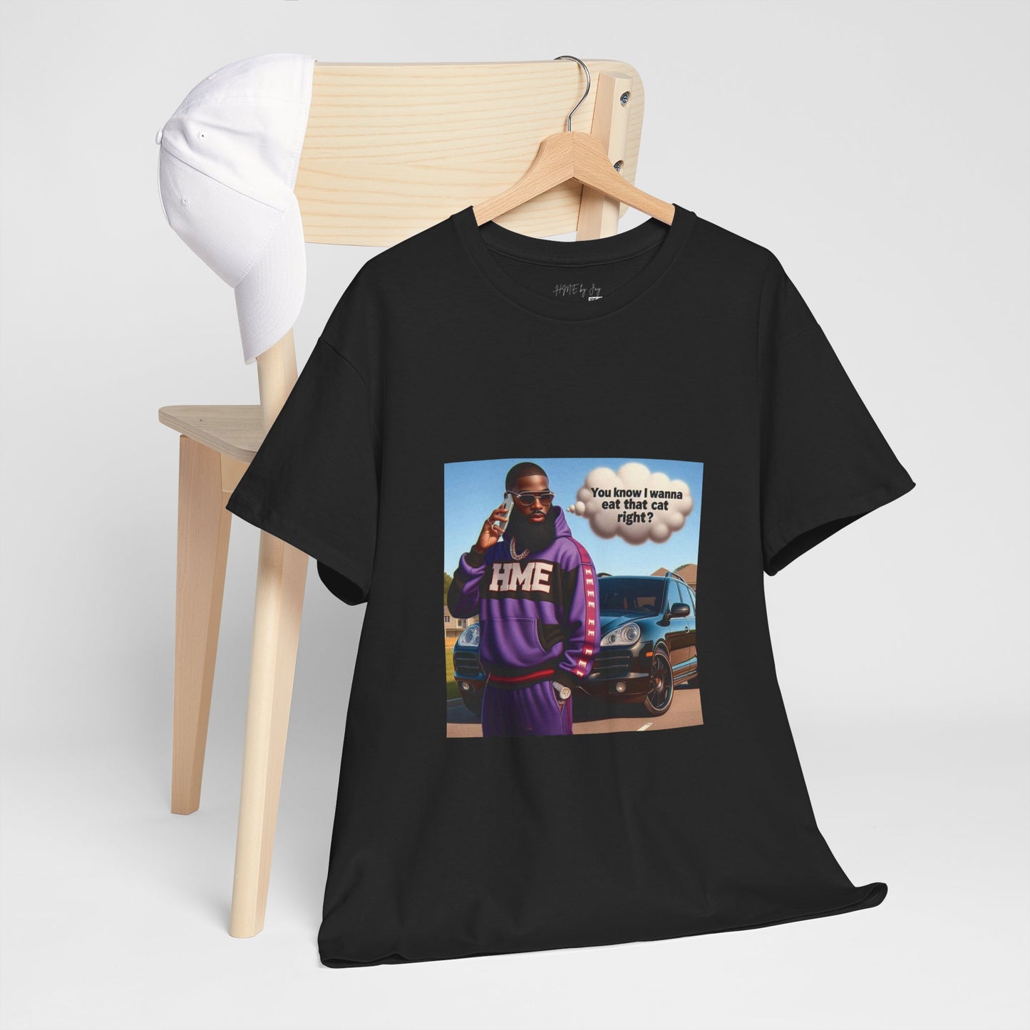 HME eat the cat Unisex Heavy Cotton Tee