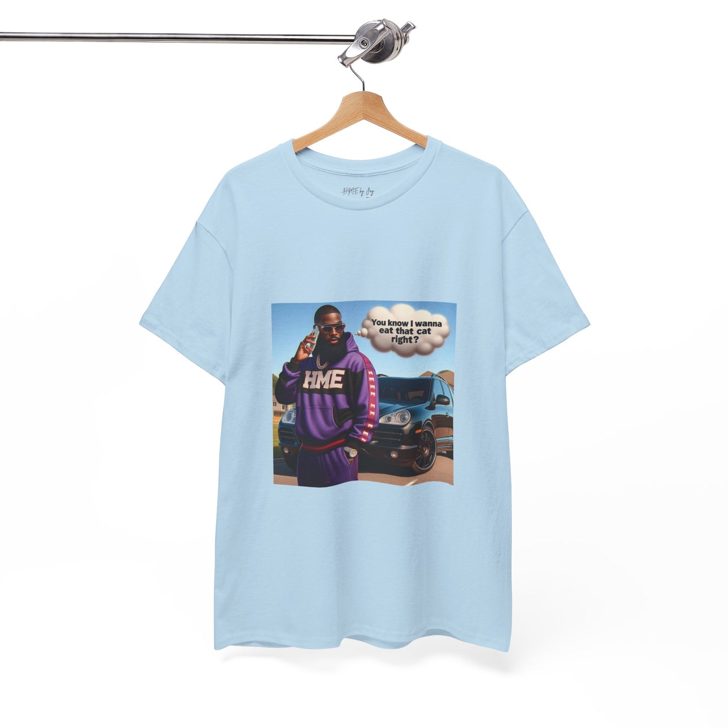HME eat the cat Unisex Heavy Cotton Tee
