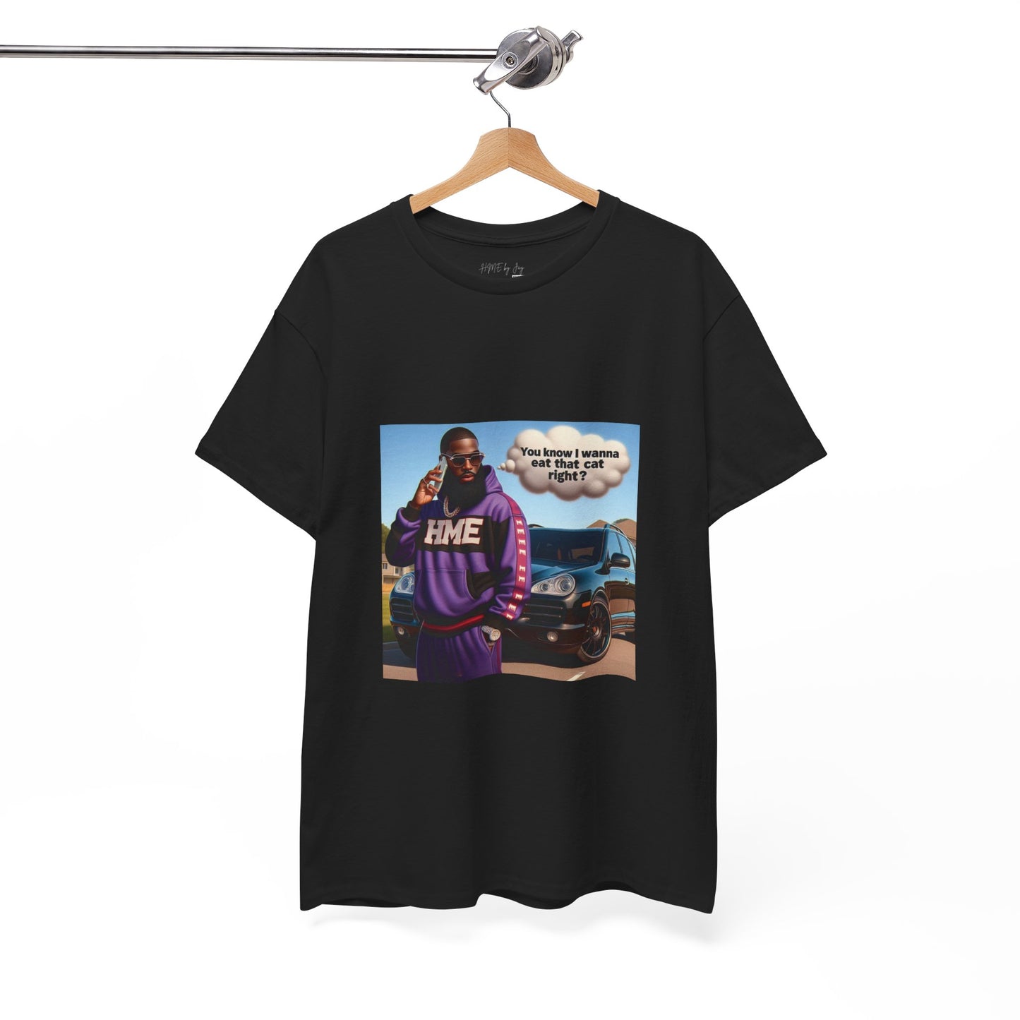 HME eat the cat Unisex Heavy Cotton Tee