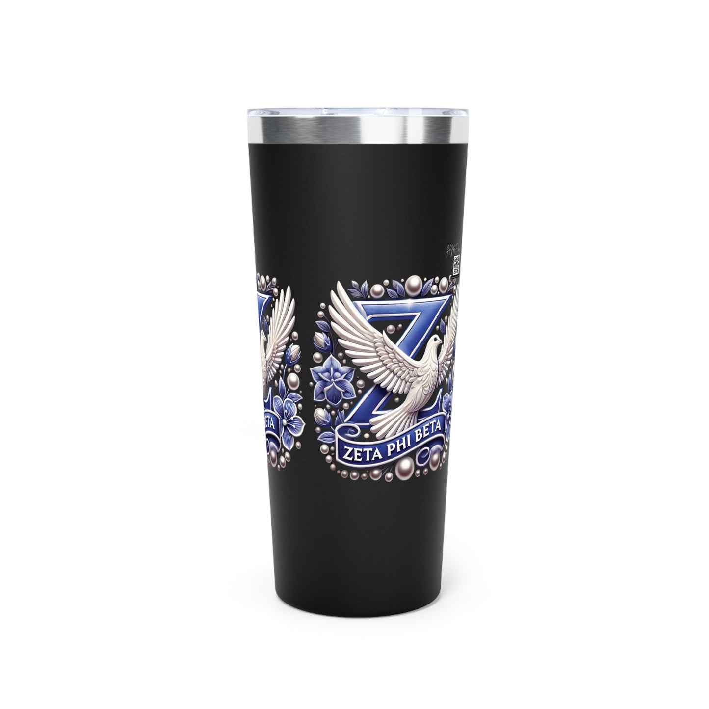 Tumbler - Ahnye's Melanin Collection Devine 9 Zeta Phi Beta Sorority 22oz