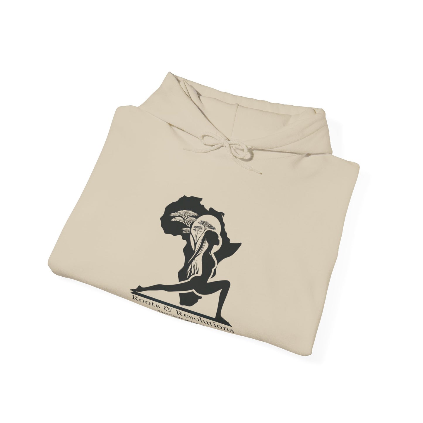 Yoga Health and Wellness Hoodie - Roots & Resolutions Brand Merch