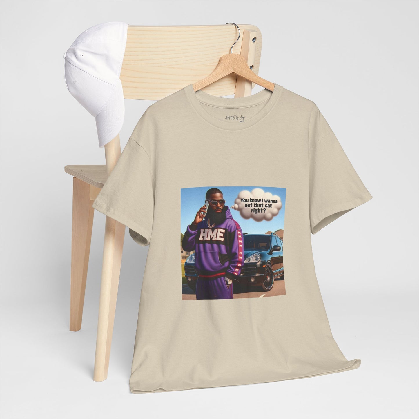 HME eat the cat Unisex Heavy Cotton Tee