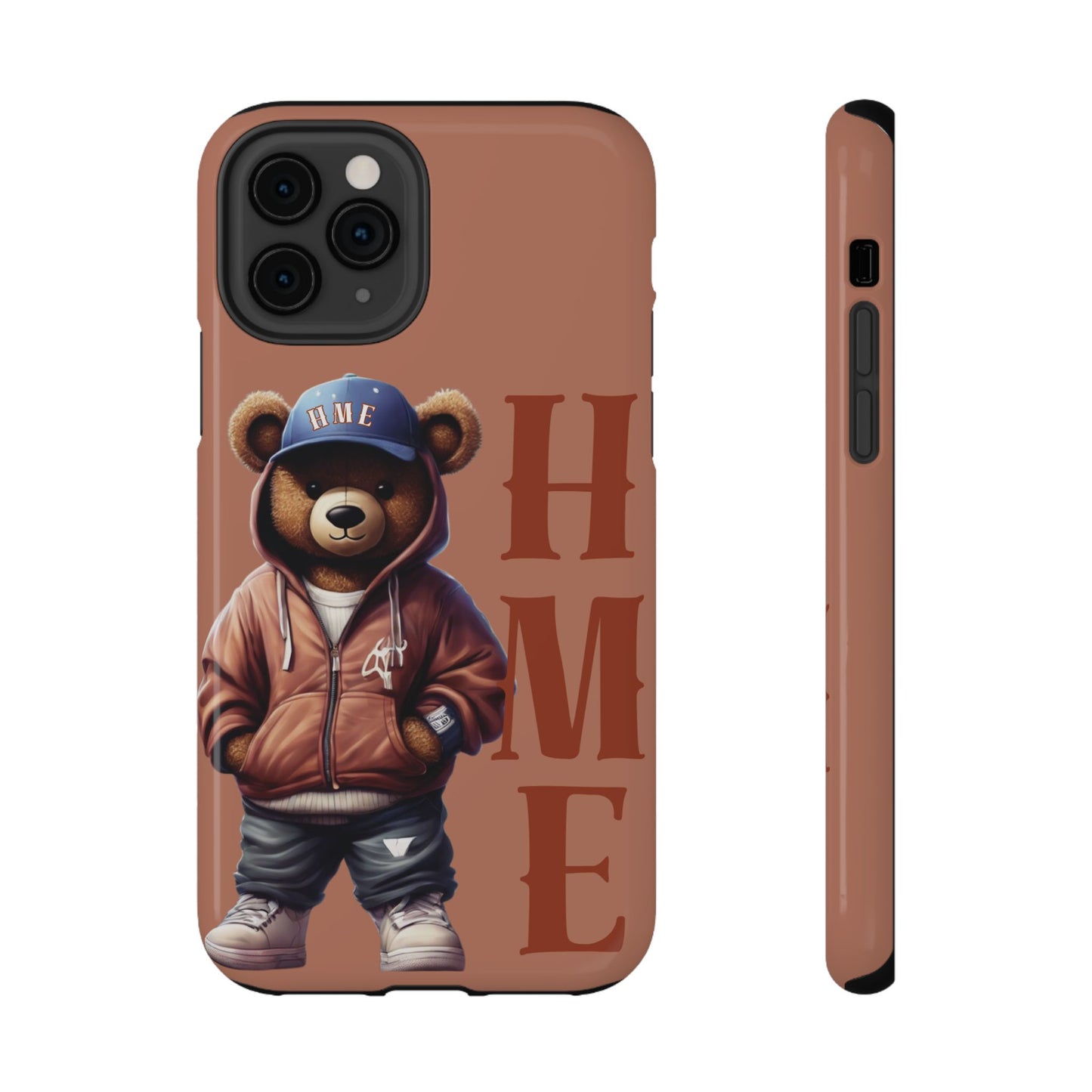 HME Bear Logo Collection (Brown) Impact-Resistant Cases