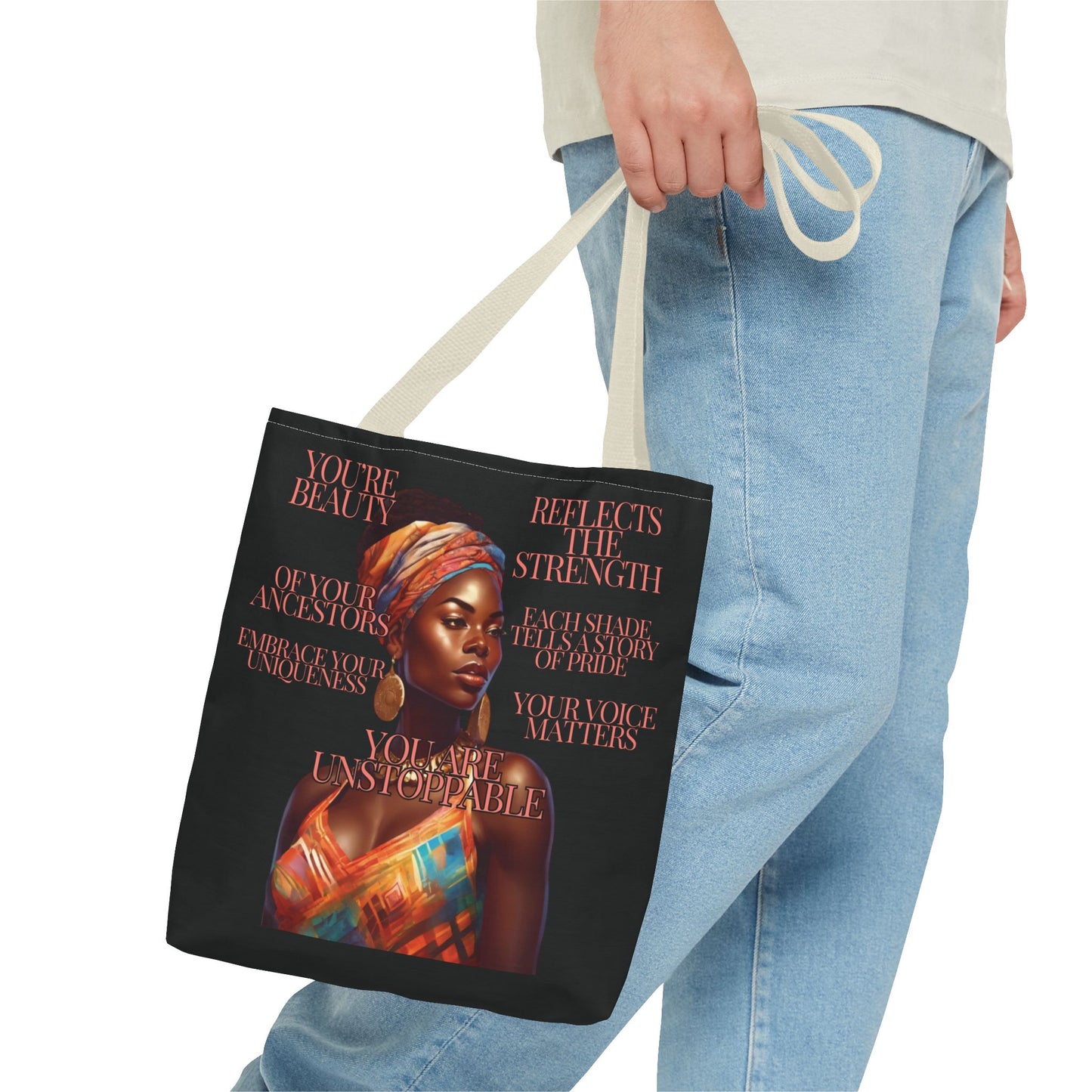 Tote Bag Ahnye's Melanin Collection You're Unstoppable