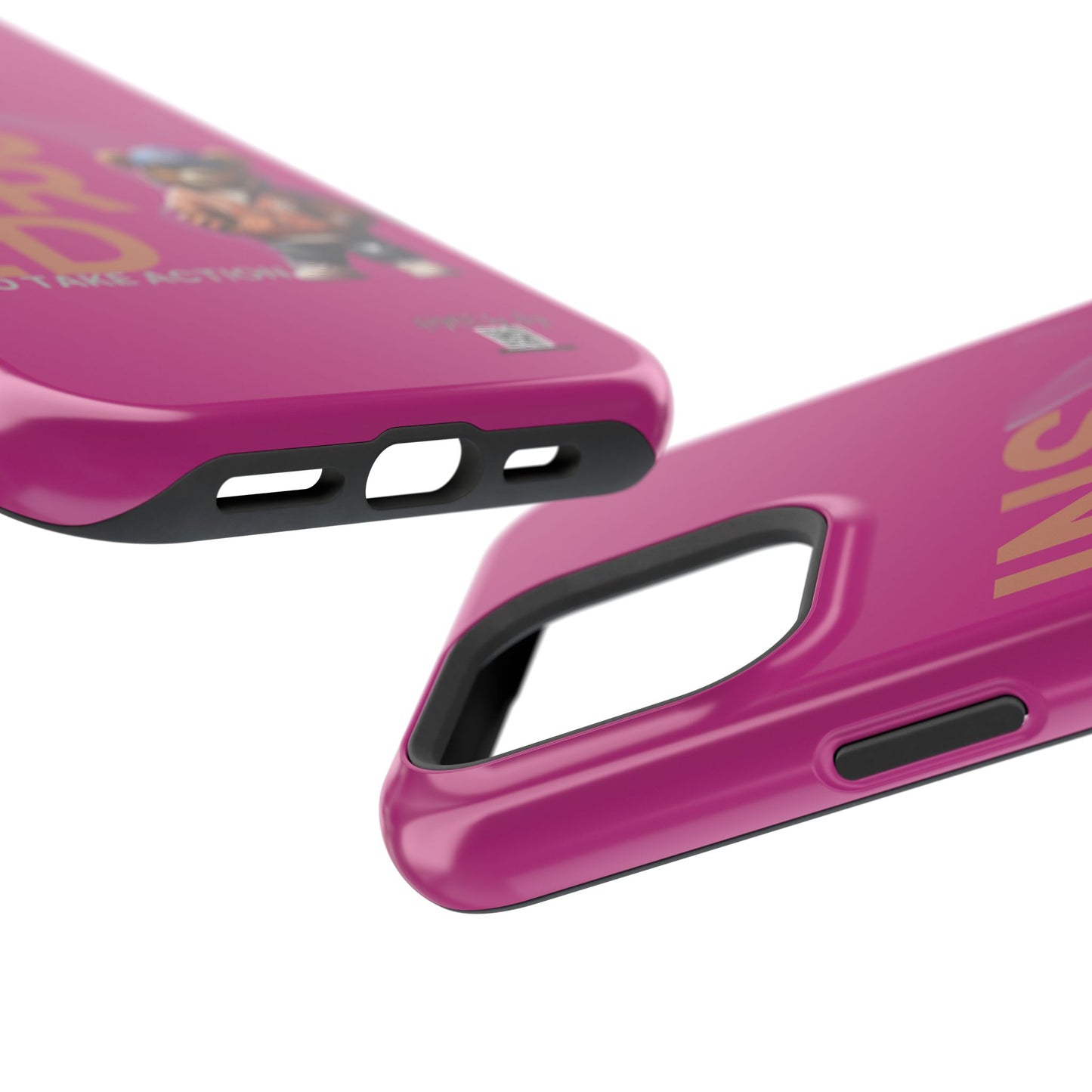 Phone Cases - HME Logo Bear, Inspired to take action Pink