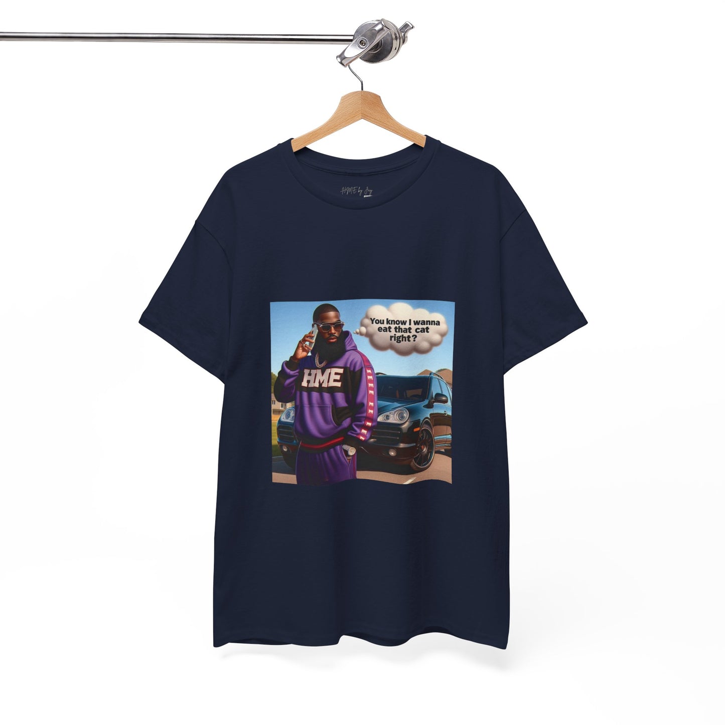 HME eat the cat Unisex Heavy Cotton Tee