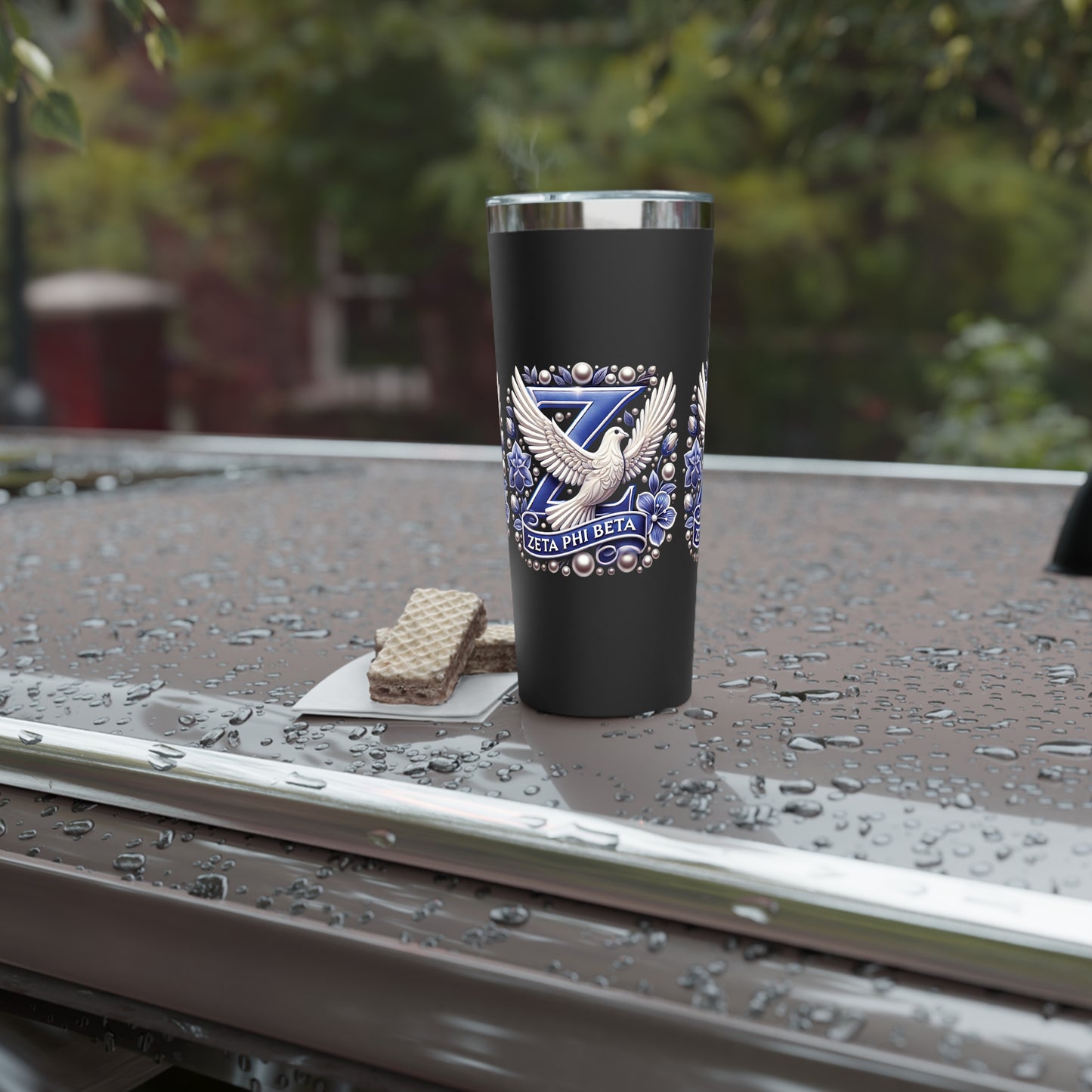 Tumbler - Ahnye's Melanin Collection Devine 9 Zeta Phi Beta Sorority 22oz