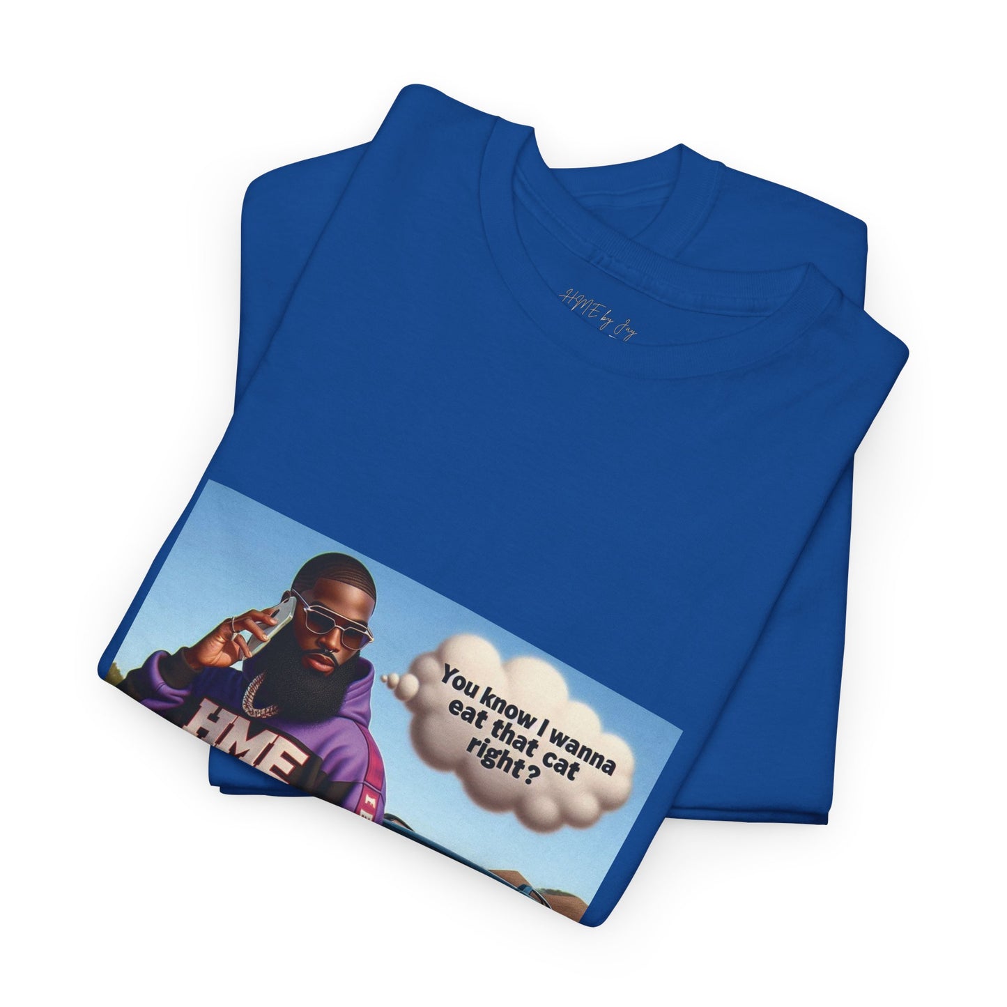 HME eat the cat Unisex Heavy Cotton Tee
