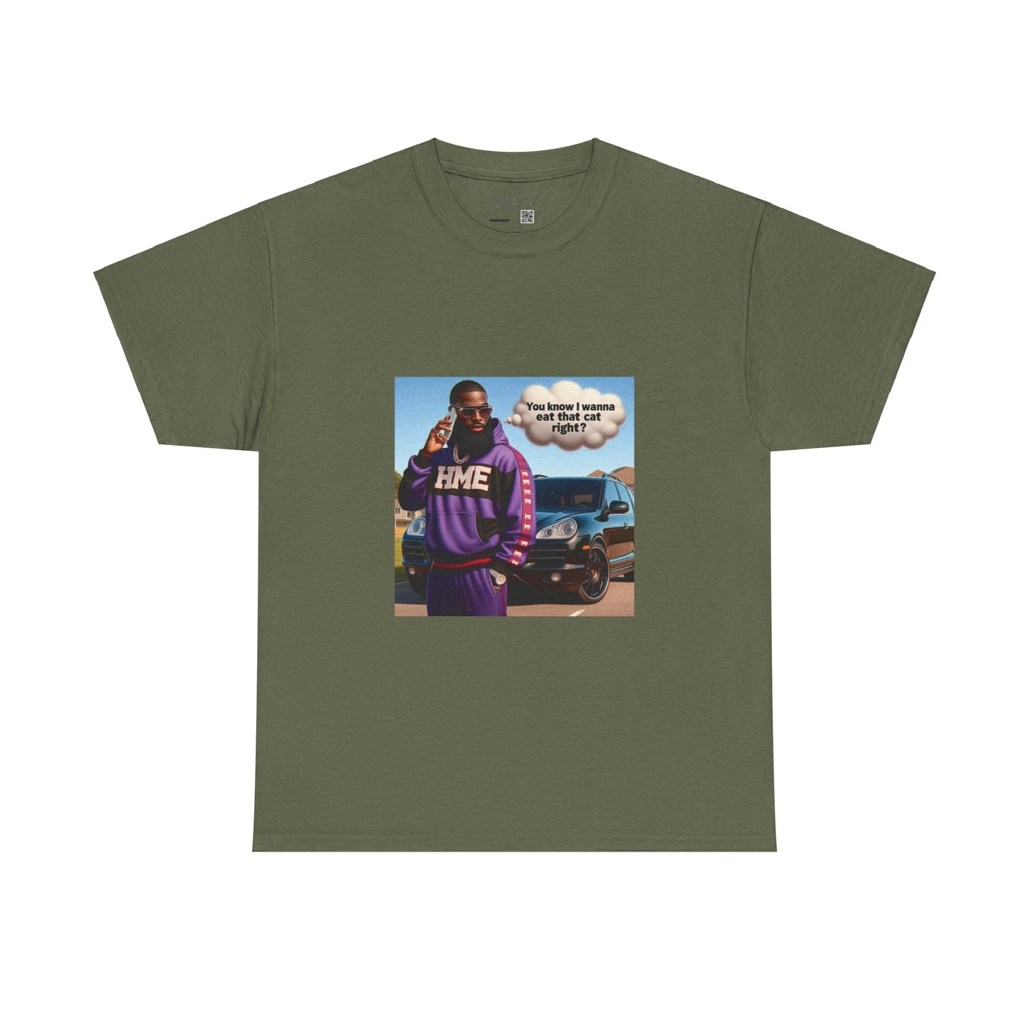 HME eat the cat Unisex Heavy Cotton Tee