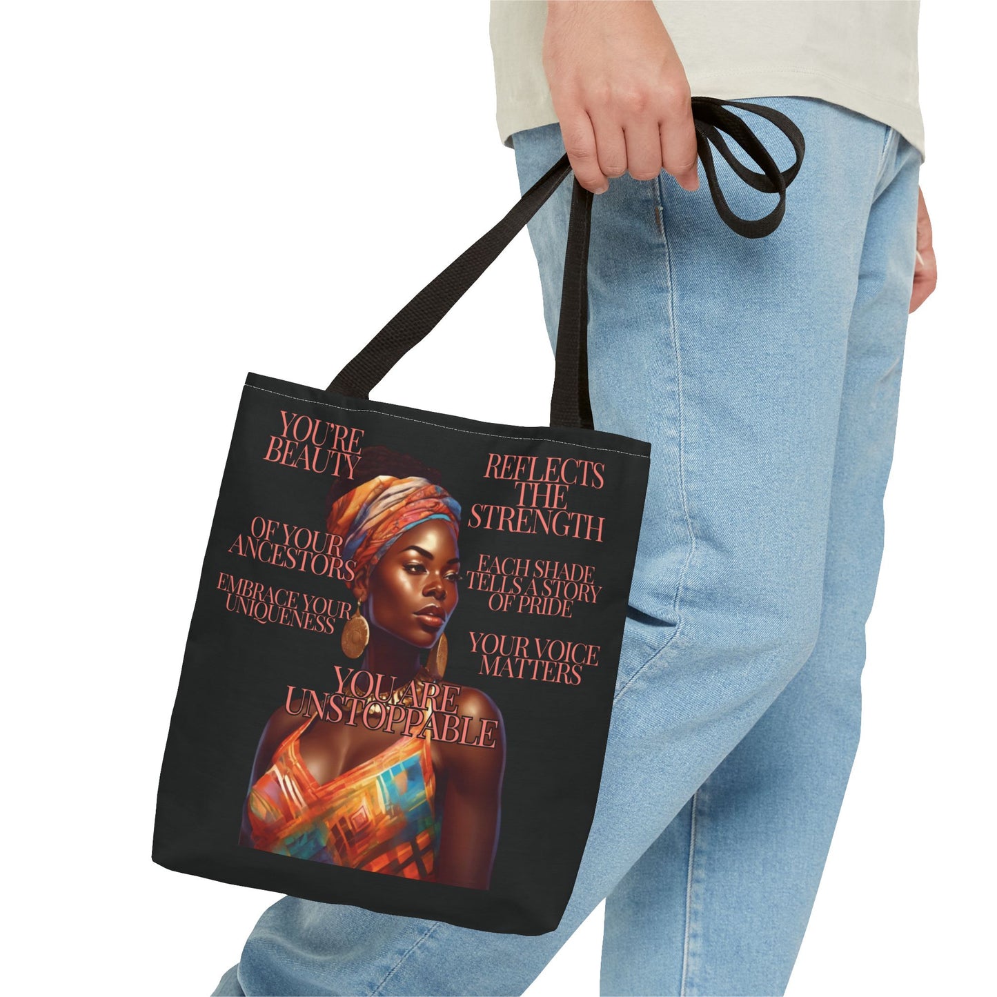 Tote Bag Ahnye's Melanin Collection You're Unstoppable
