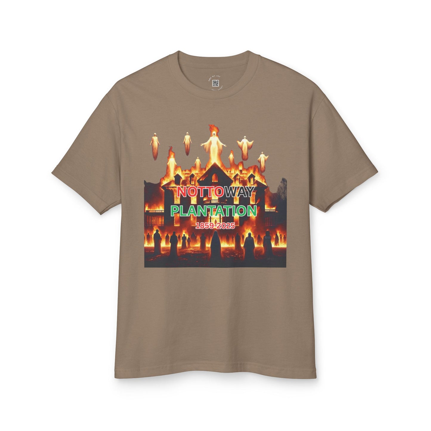 T-Shirt - The Nottoway Plantation Up in Flames Freedom Design (Social issues and Politics)