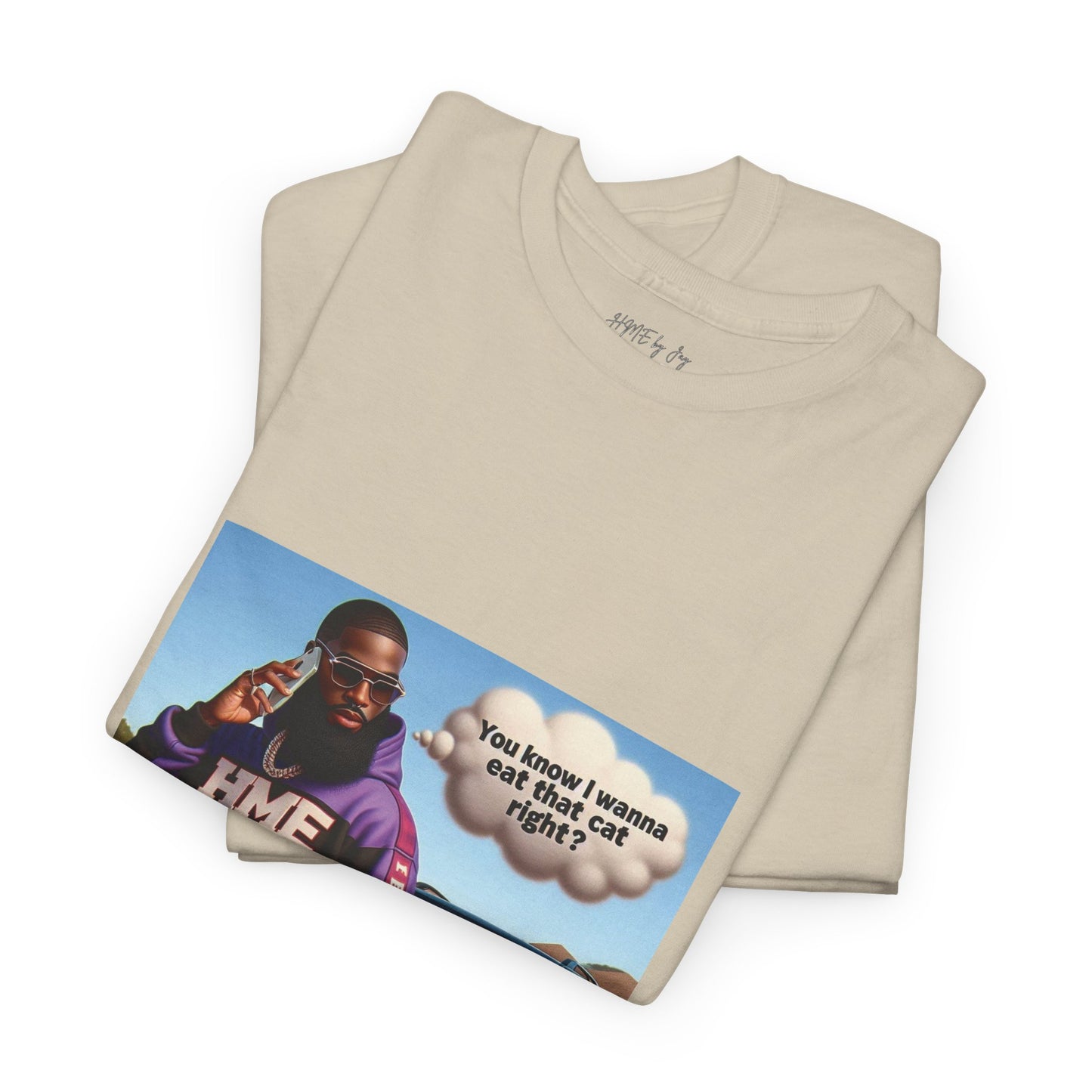 HME eat the cat Unisex Heavy Cotton Tee