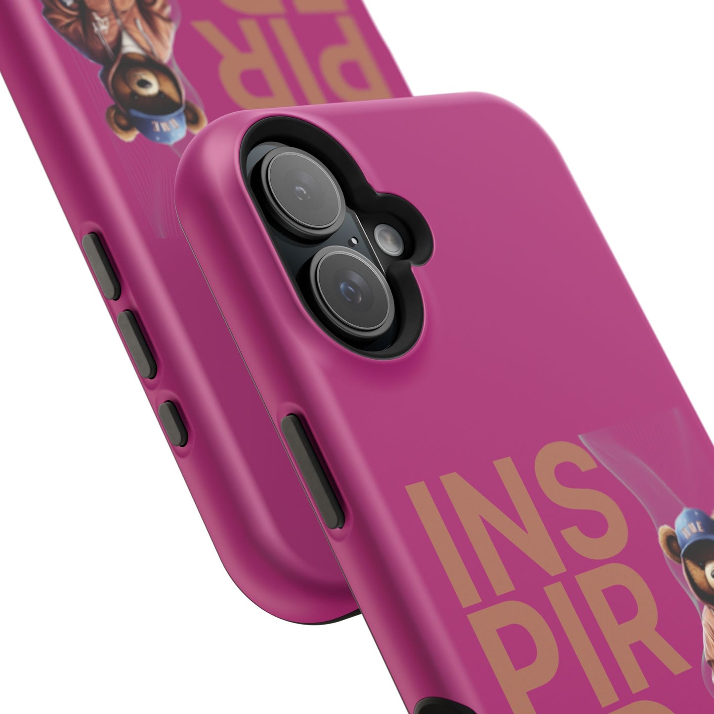 Phone Cases - HME Logo Bear, Inspired to take action Pink