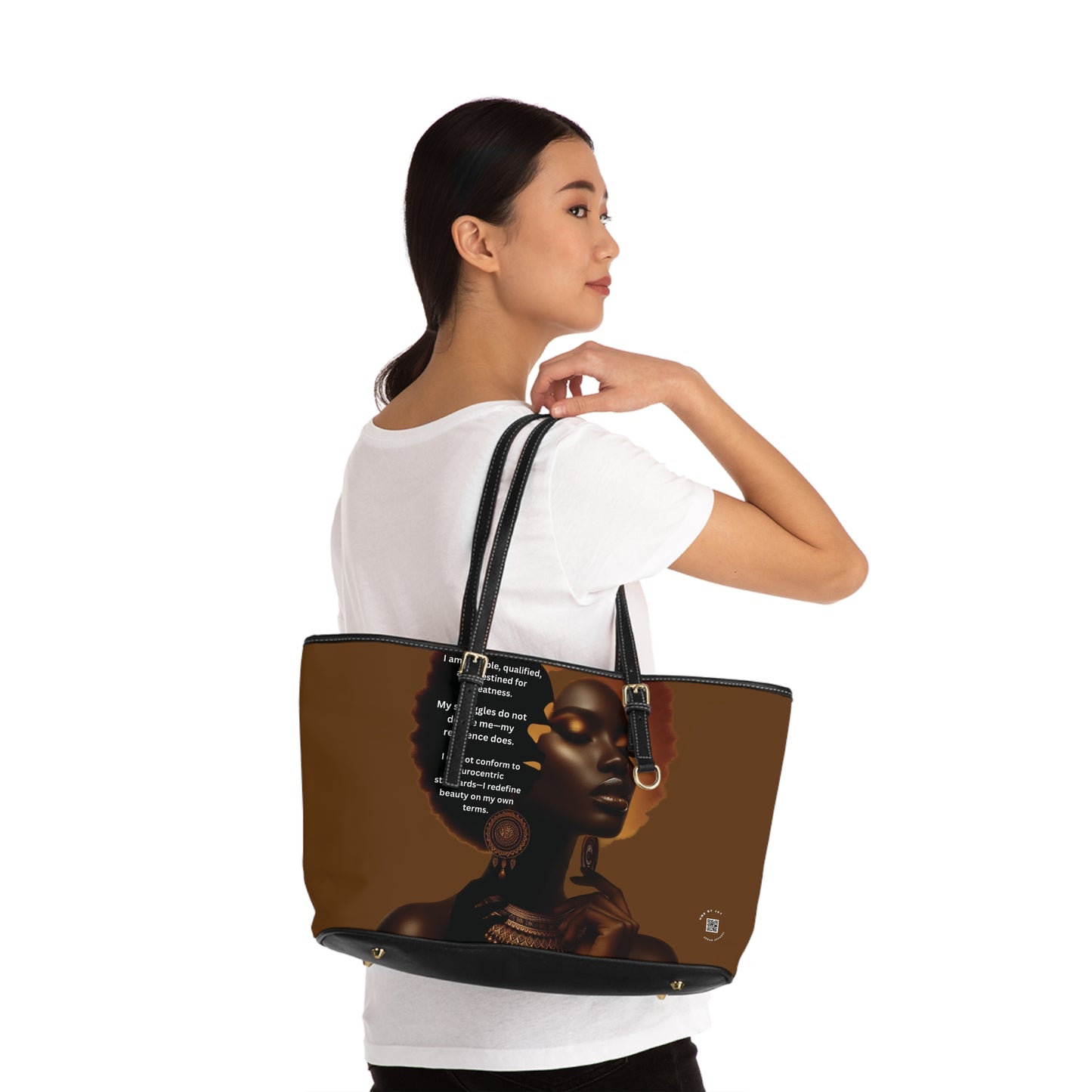 Shoulder Bag, Ahnye’s Melanin Collection Affirmation Design