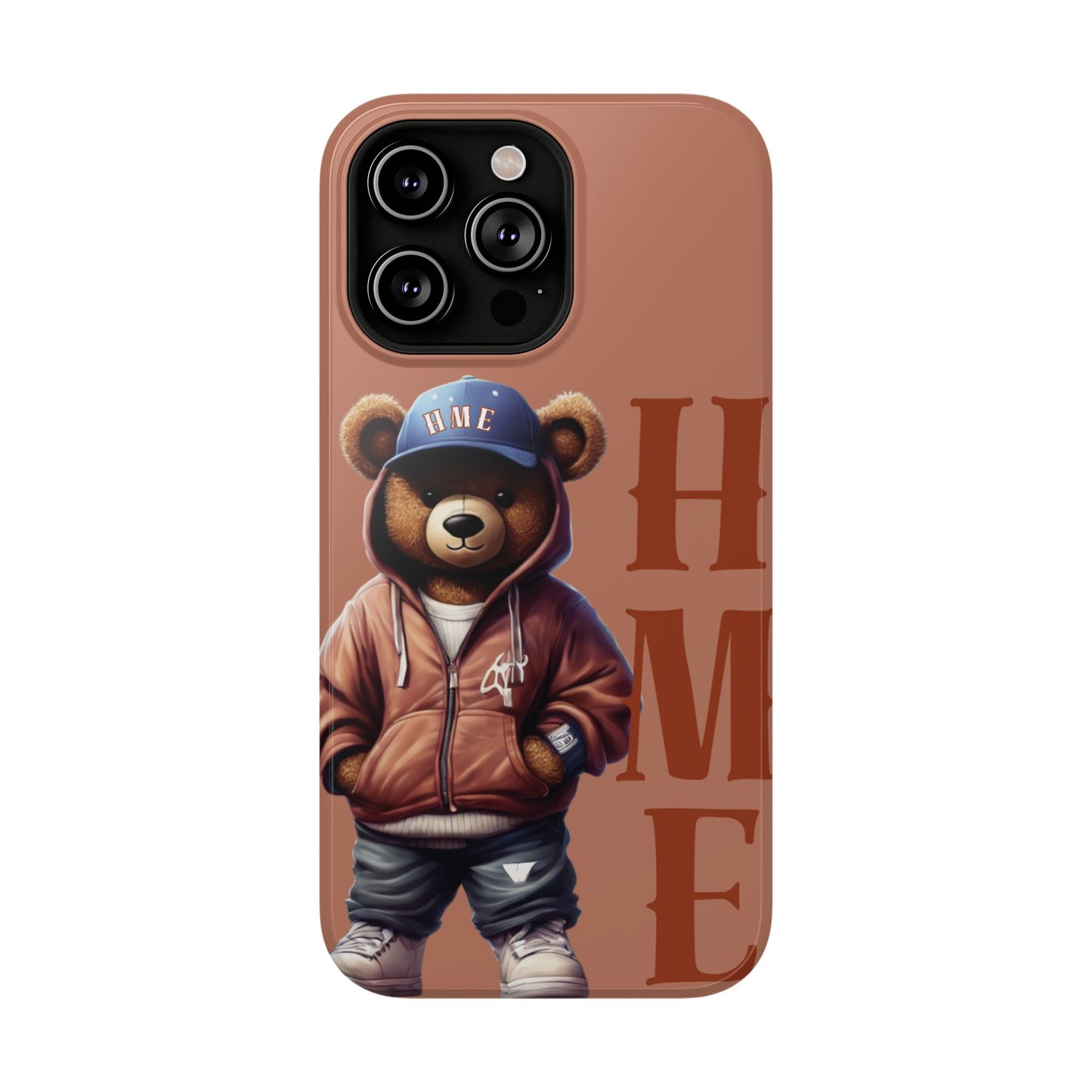 HME Bear Logo Collection (Brown) Impact-Resistant Cases