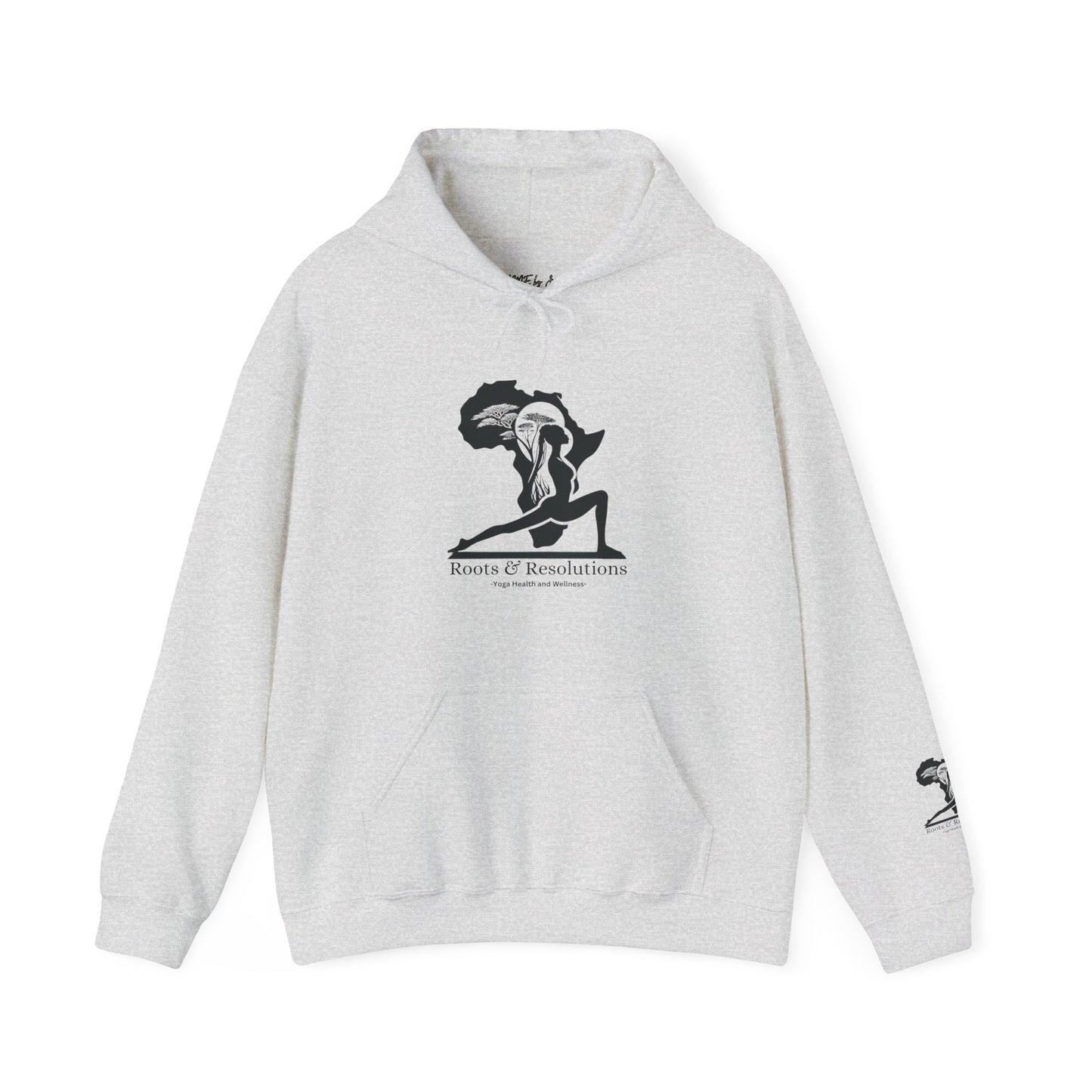 Yoga Health and Wellness Hoodie - Roots & Resolutions Brand Merch