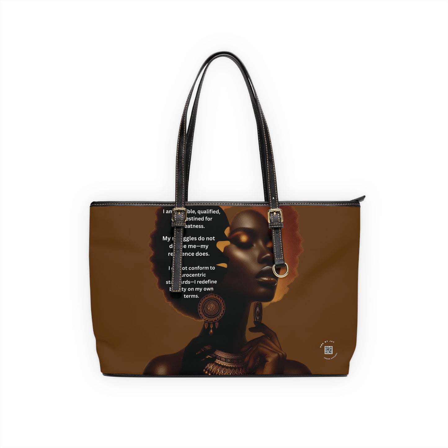 Shoulder Bag, Ahnye’s Melanin Collection Affirmation Design